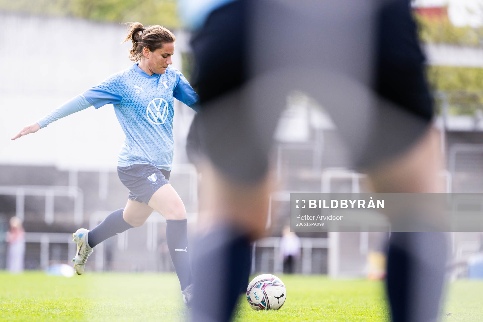 Sarah Mellouk under en träning med Malmö FF den 16 maj 2023 i Malmö. 