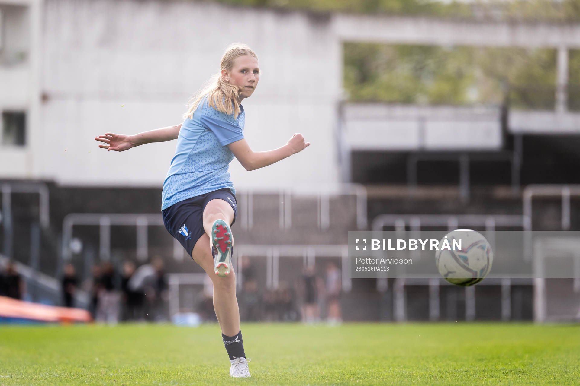 Isabella Adler under en träning med Malmö FF den 16 maj 2023 i Malmö. 