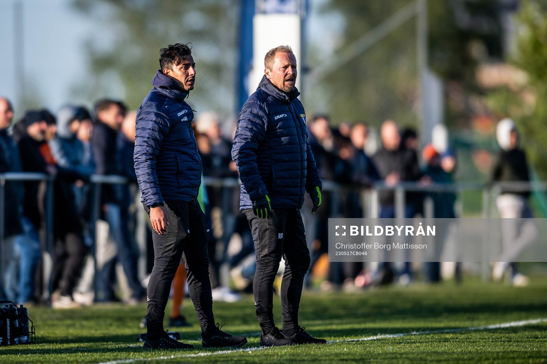 Torns IFs tränare Ali Alexander Jasim och Richard Ringhov