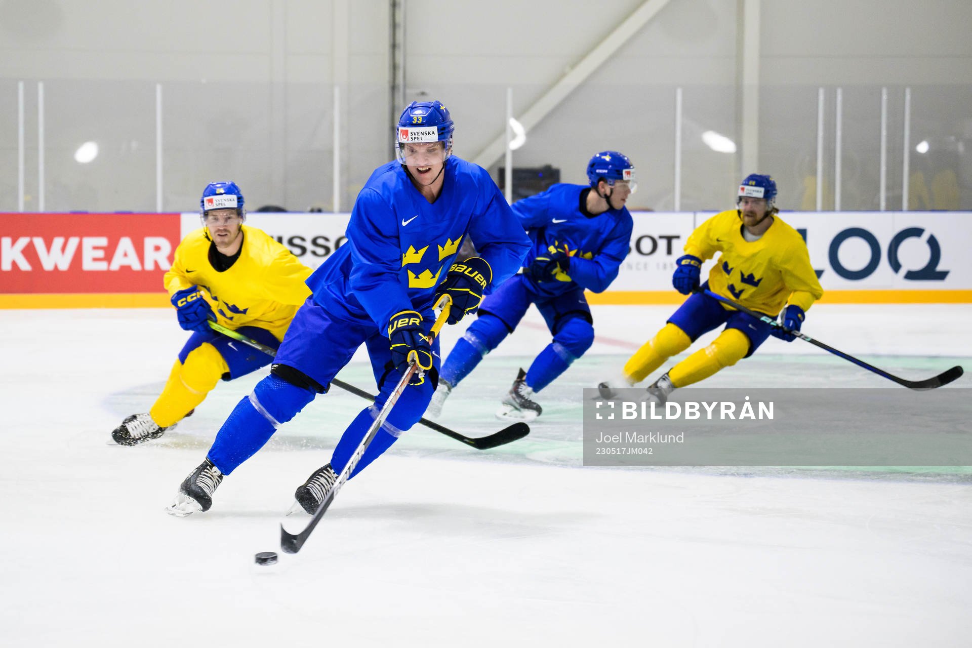 Oscar Lindberg, Jakob Silfverberg, Lucas Raymond and Anton