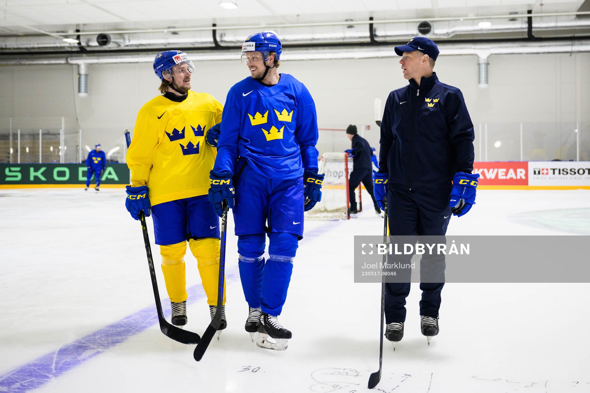 Jonathan Pudas, Jacob de la Rose and assistant coach