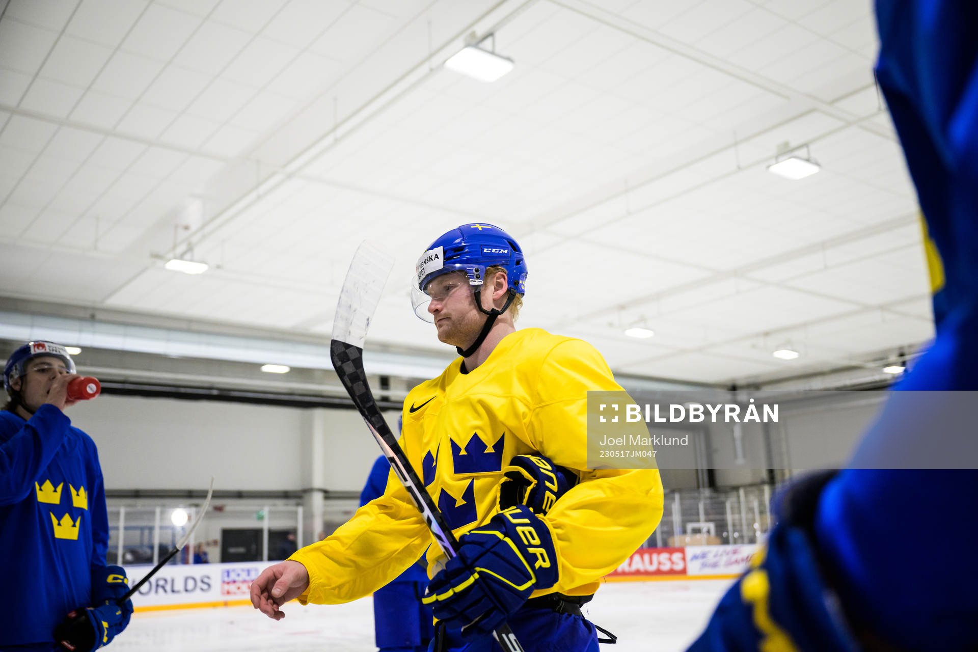 Carl Grundström of Sweden at a practice session