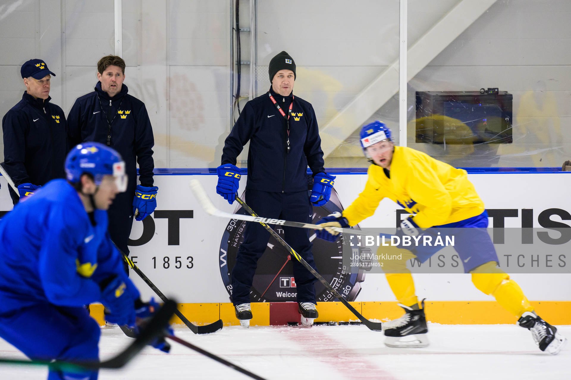 Assistant coach Nicklas Rahm, assistant coach Stefan