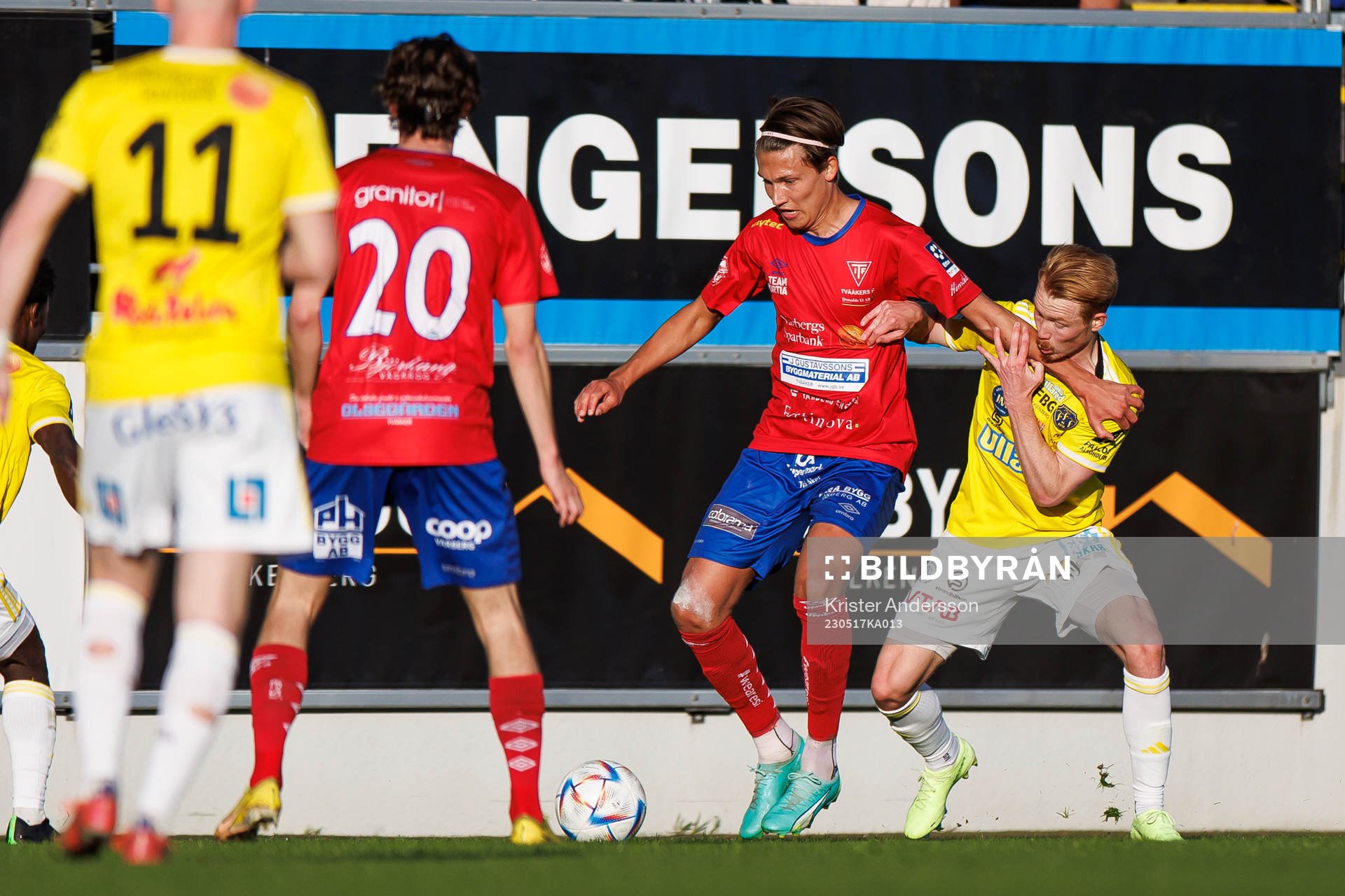 Tvååkers Noah Johansson och Falkenbergs Linus Borgström