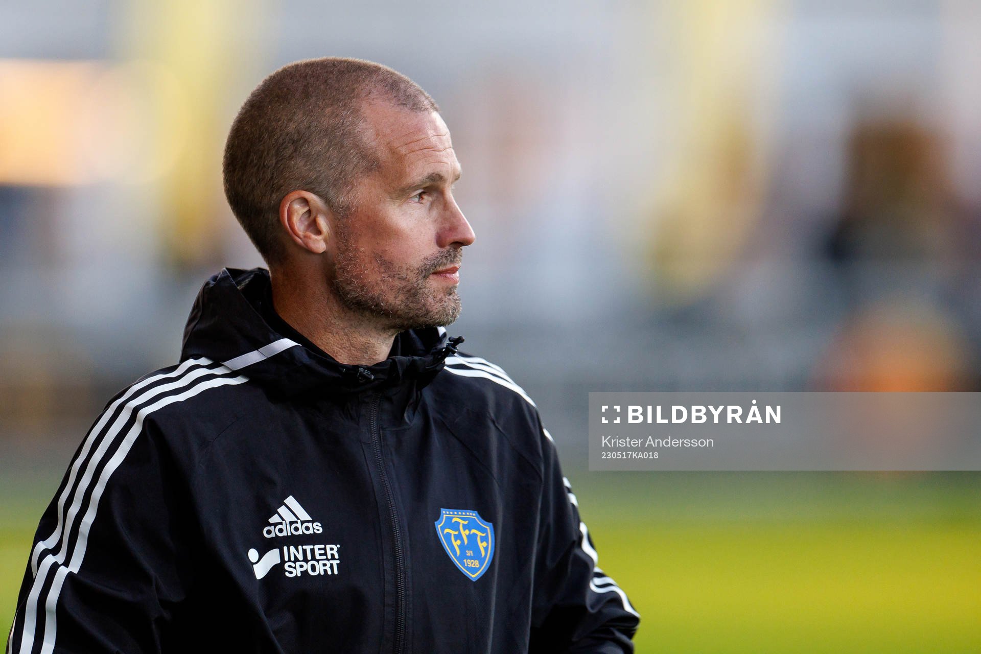 Falkenbergs tränare Christoffer Andersson