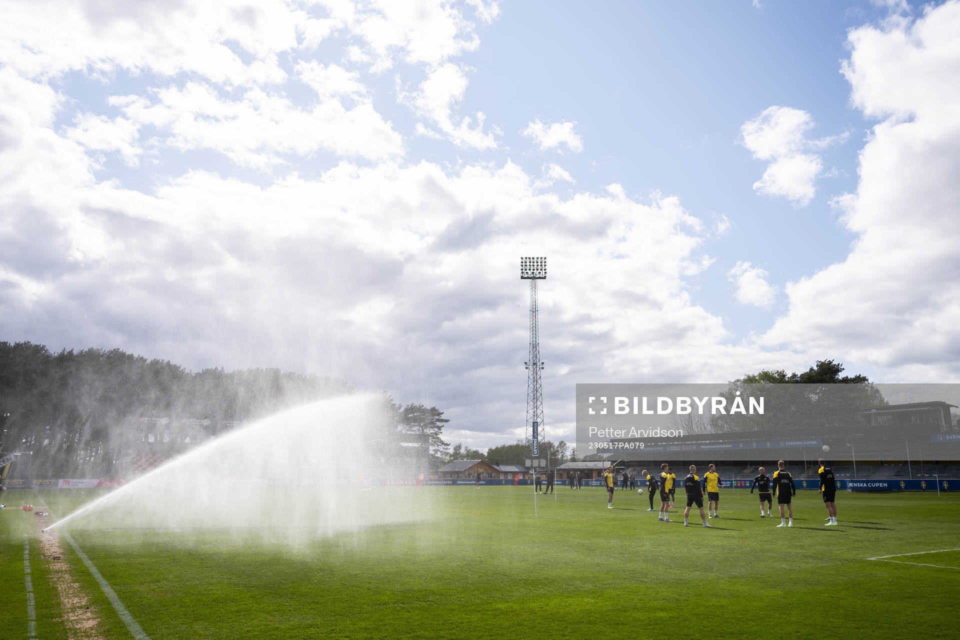Bevattningssystemet går igång