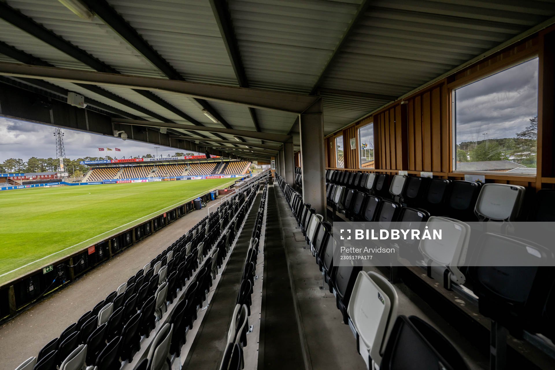 Strandvallen inför finalen i Svenska Cupen mellan Mjällby och Häcken den 17 maj 2023 i Hällevik. 
