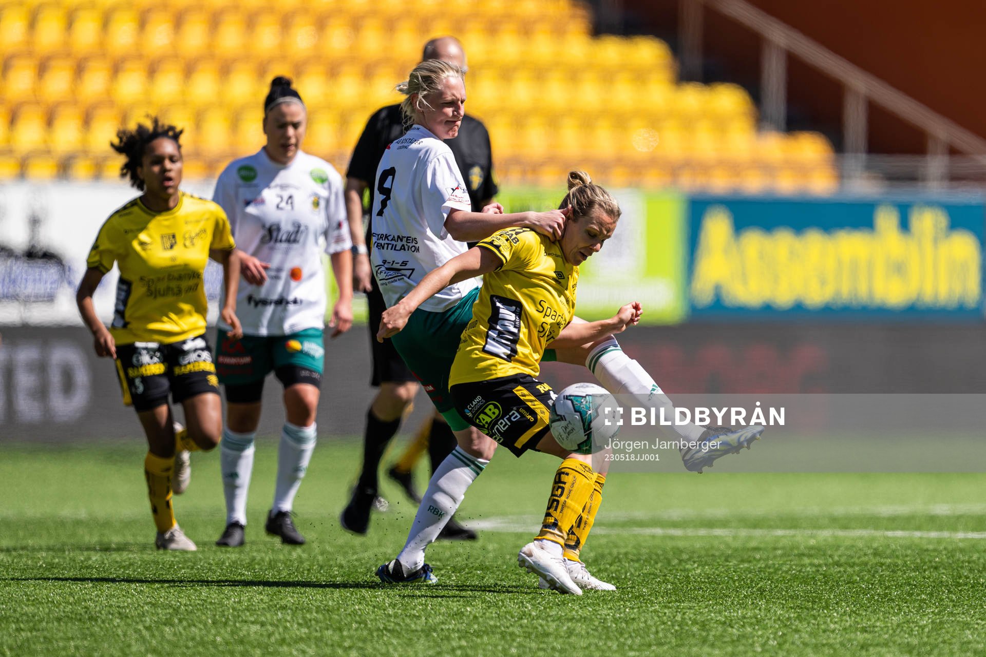 Rådas Lisa Johansson och Elfsborgs Linda Westberg Carlsson
