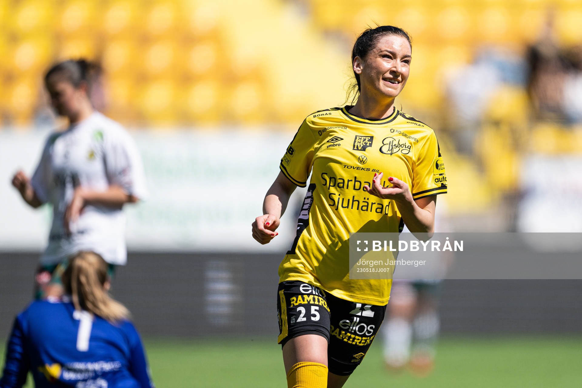 Elfsborgs Izabella Bergström jublar