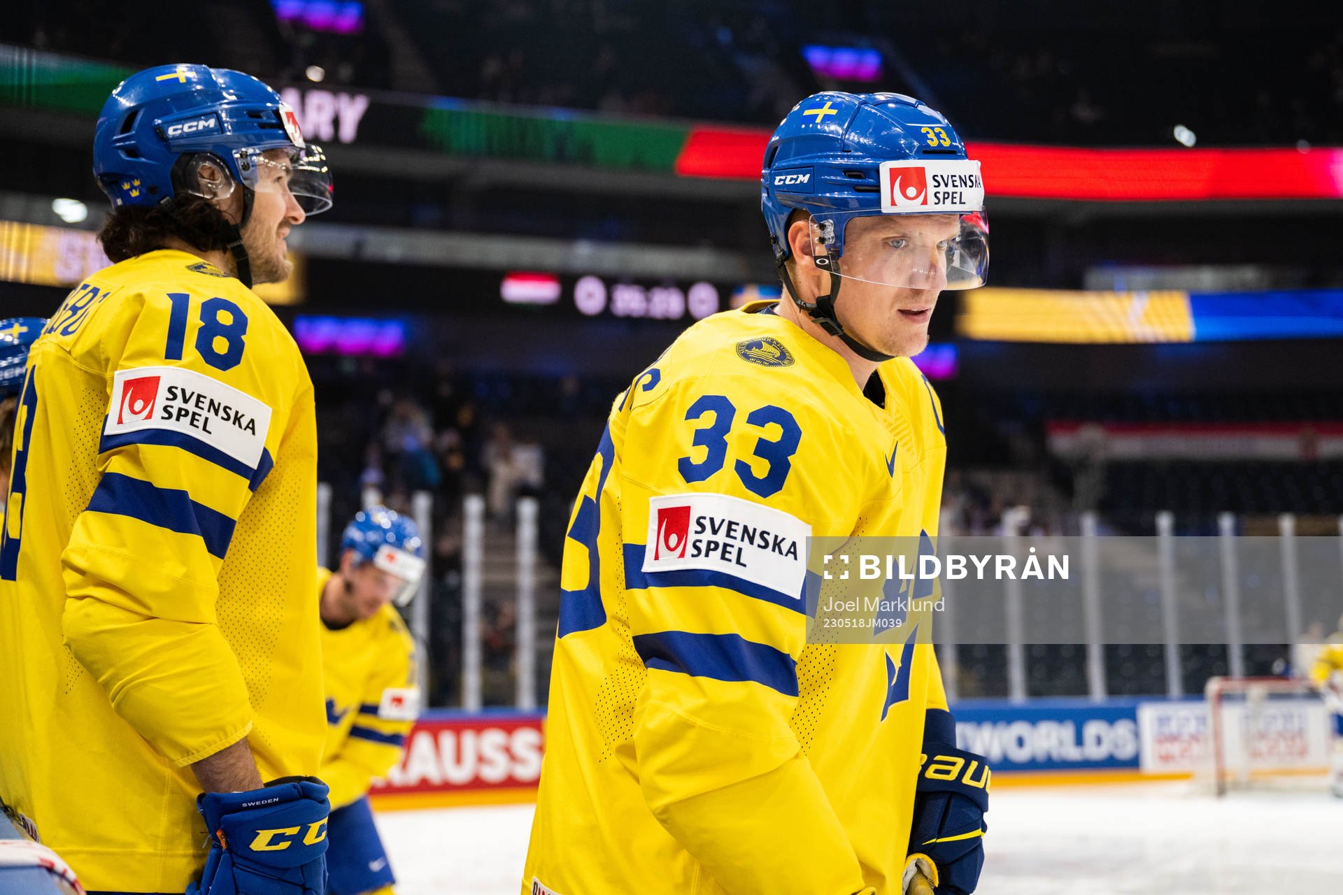 Dennis Everberg and Jakob Silfverberg of Sweden