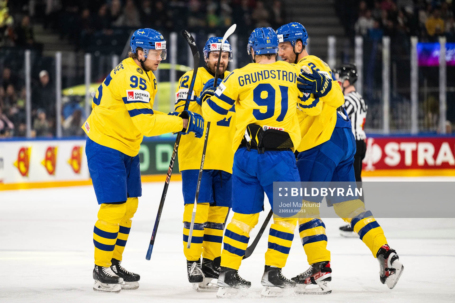 Jacob de la Rose, Lukas Bengtsson, Carl Grundström and