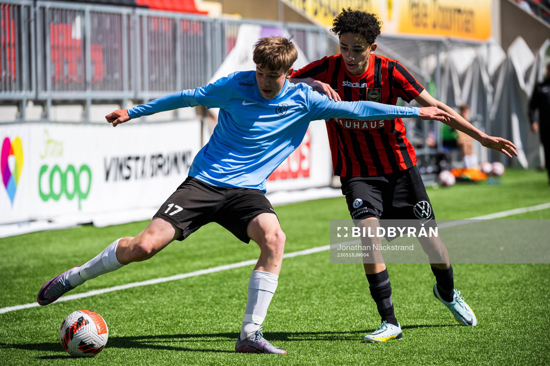 Brommapojkarnas Jonas El Mallah och Landskronas Anton