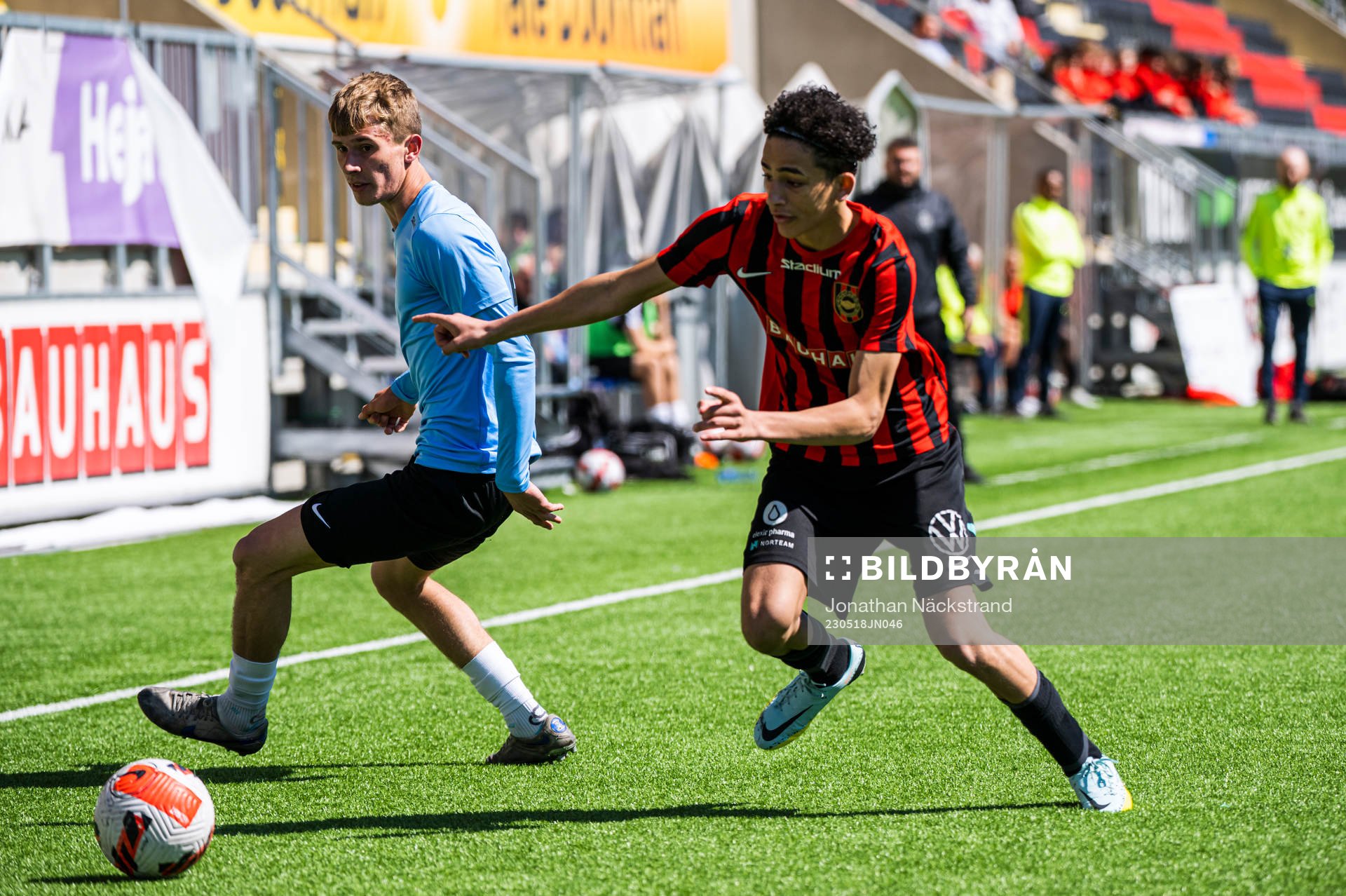 Brommapojkarnas Jonas El Mallah och Landskronas Wilmer
