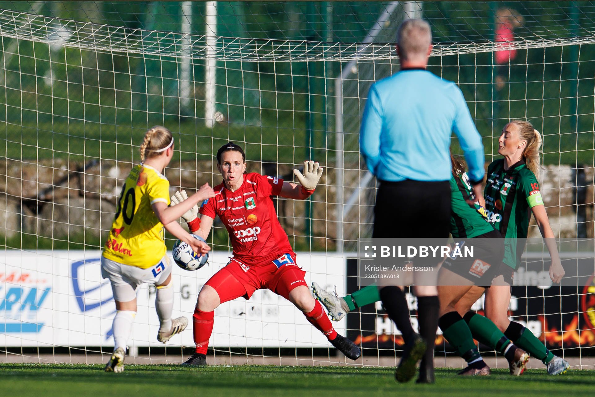 Varbergs målvakt Jasmine Strandberg