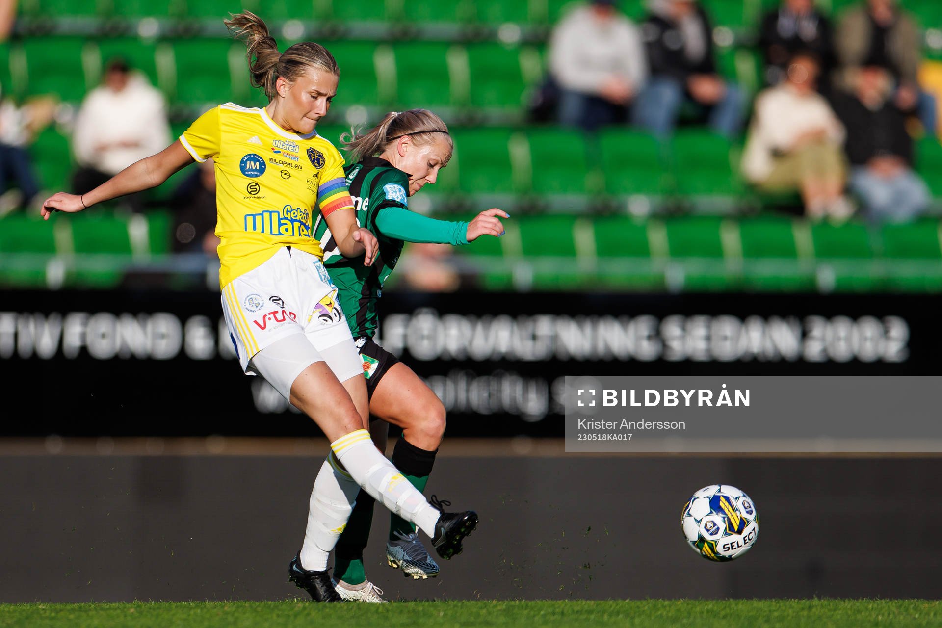Falkenbergs Molly Qvarford och Varbergs Sofia Eliasson