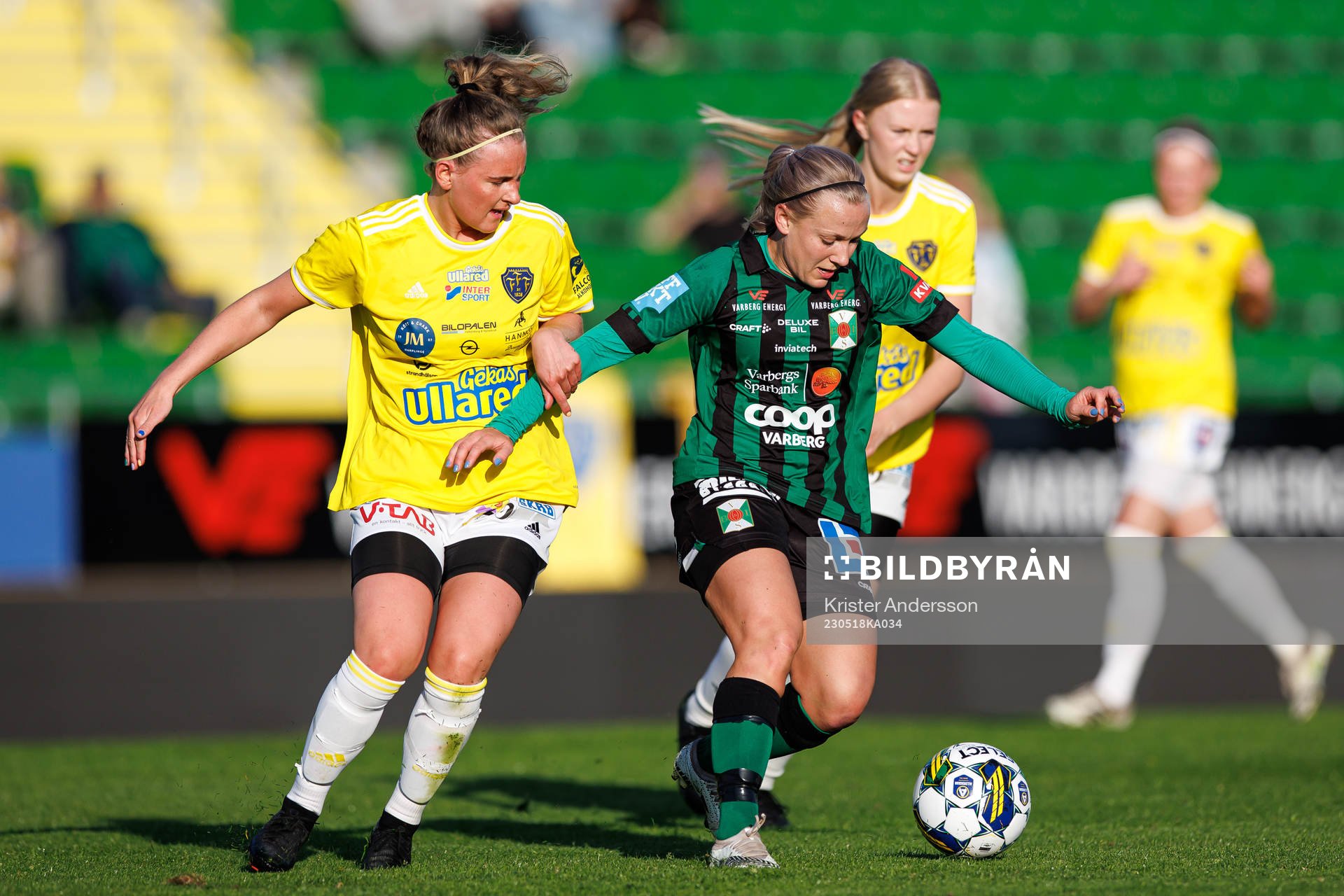 Falkenbergs Tuva Ullstadius och Varbergs Sofia Eliasson