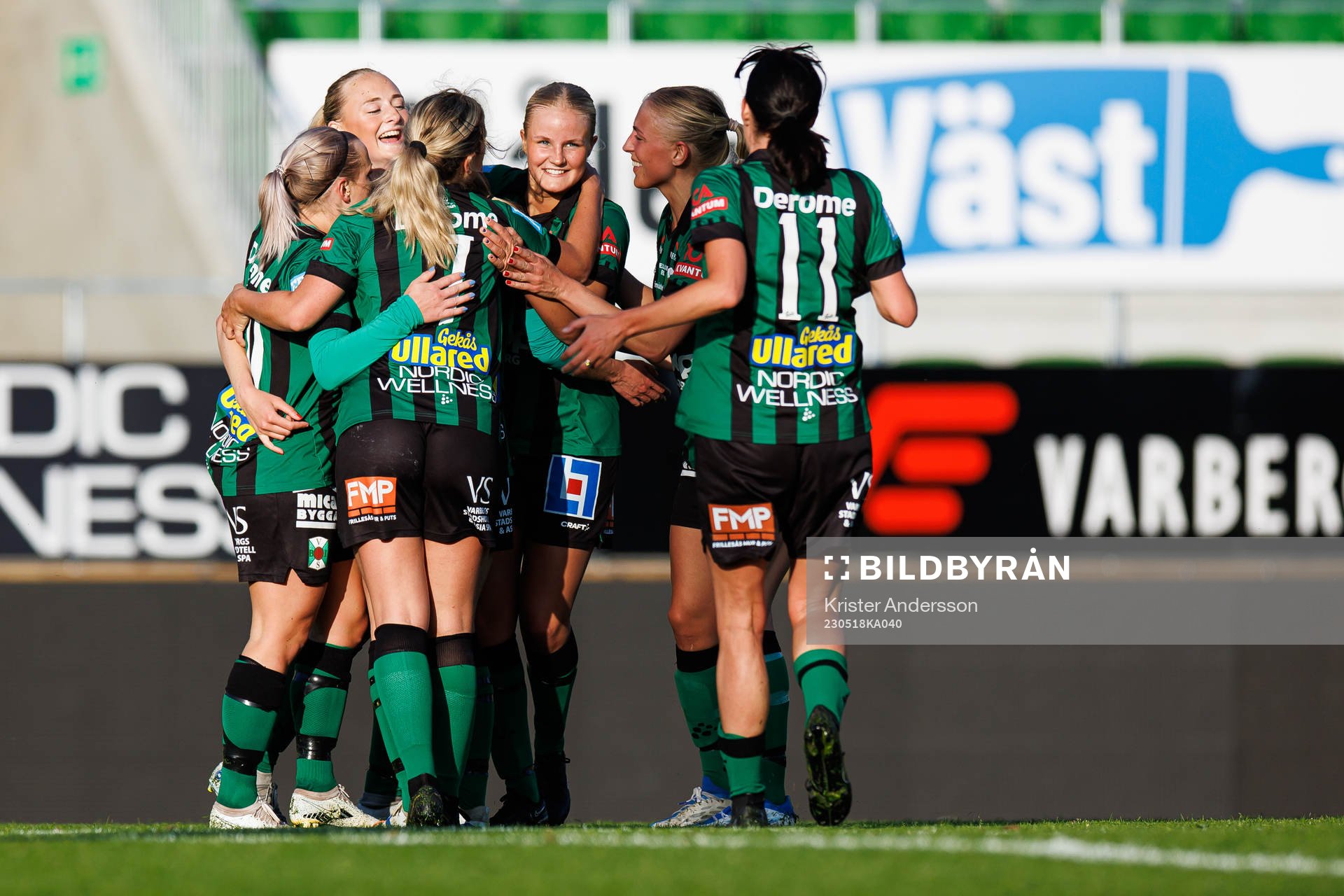 Varbergs spelare jublar