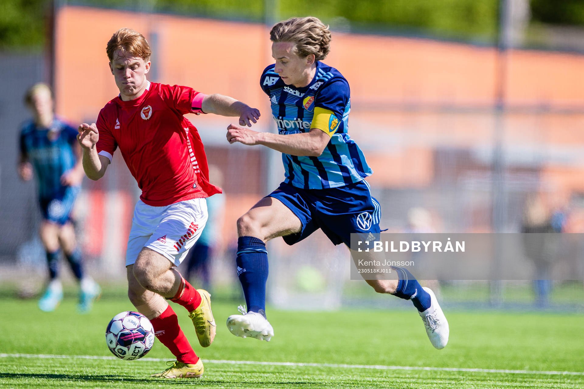 Kalmars William Andersson och Djurgårdens Oskar Löfström
