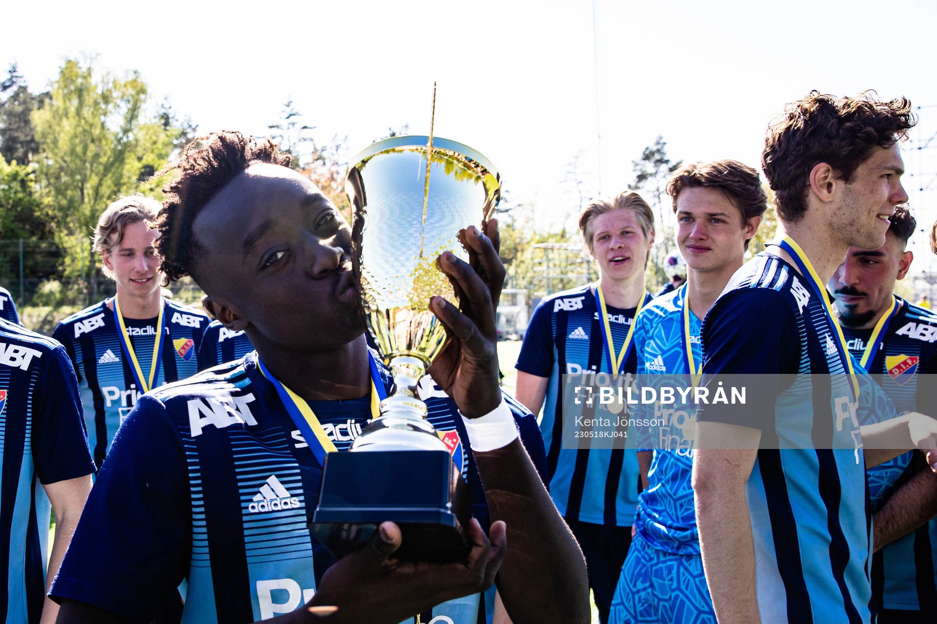 Djurgårdens Kalipha Jawla jublar
