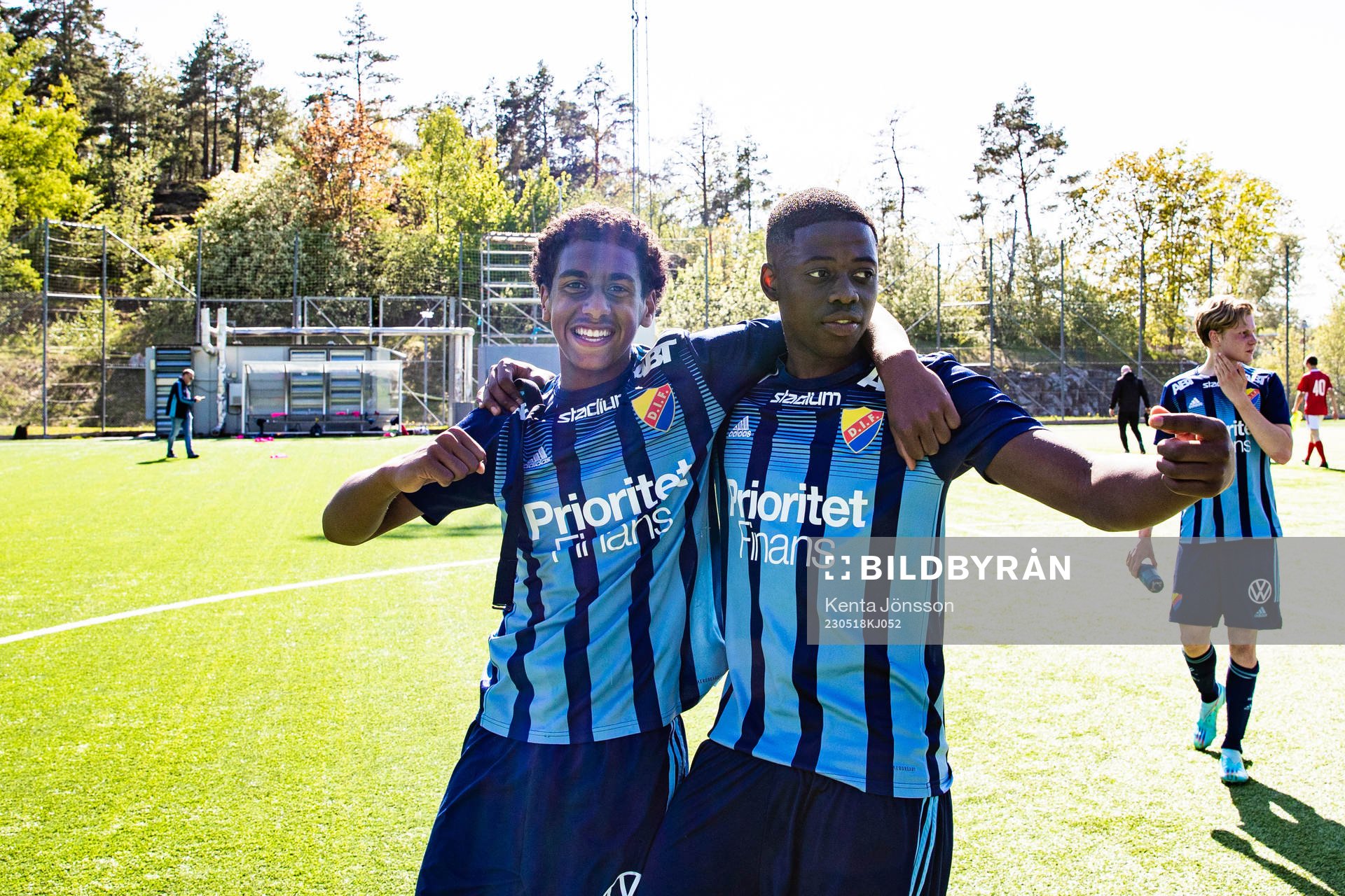 Djurgårdens Isak Alemayehu Mulugeta och Alieu Atlee Manneh