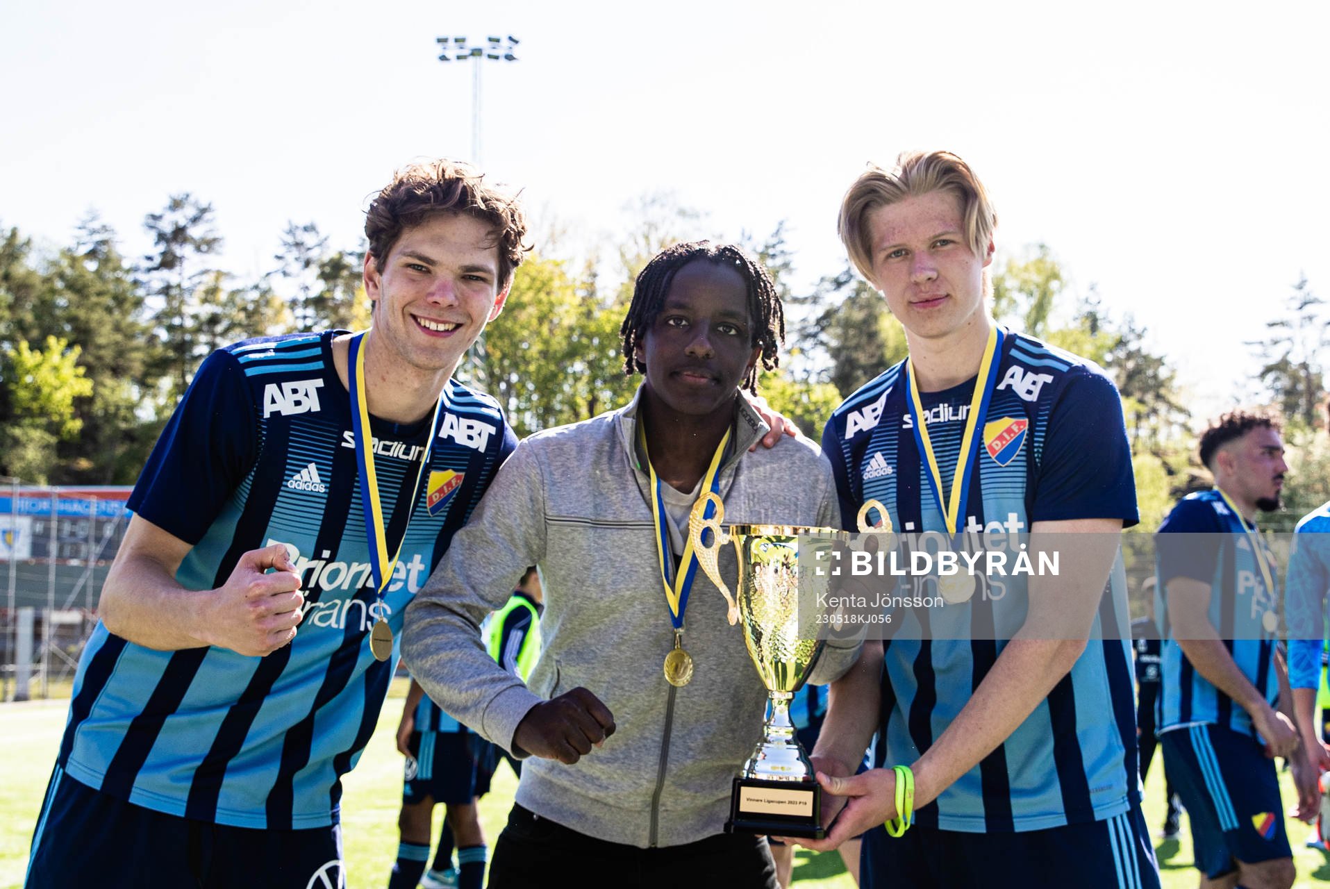 Djurgårdens Philip Rolke, Jonathan Zeberga och Jack