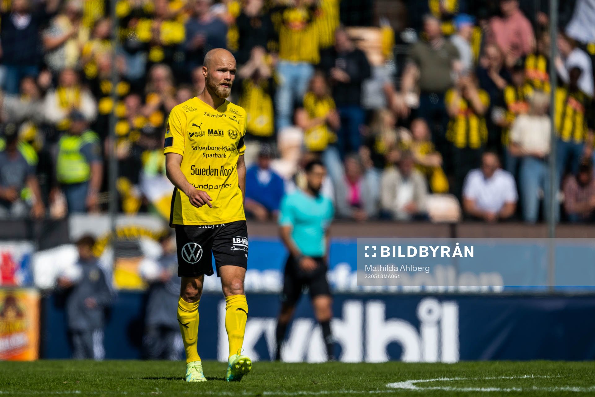 Mjällbys Viktor Gustafson deppar