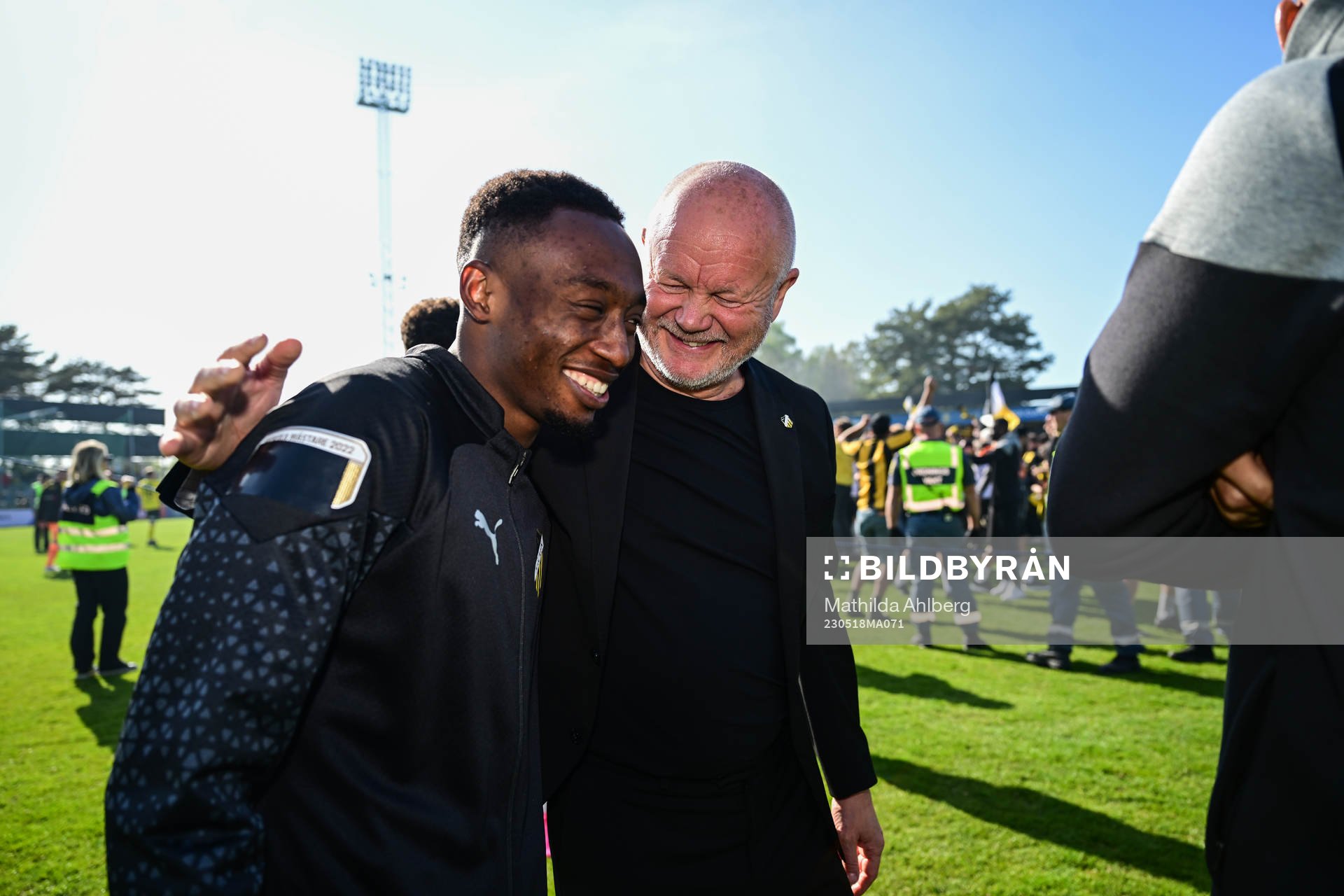 Häckens Benie Adama Traore och tränare Per-Mathias Høgmo