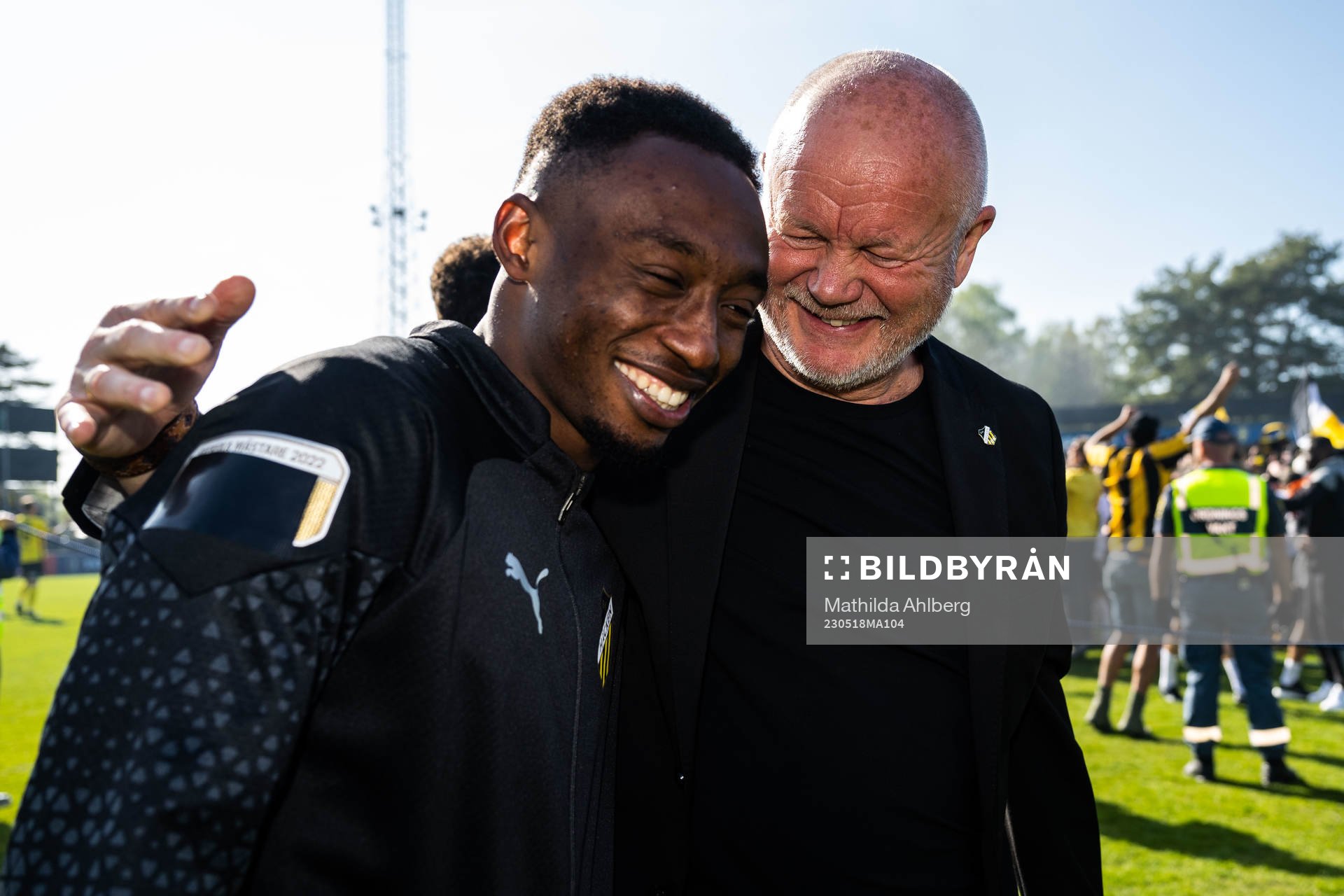 Häckens Benie Adama Traore och tränare Per-Mathias Høgmo