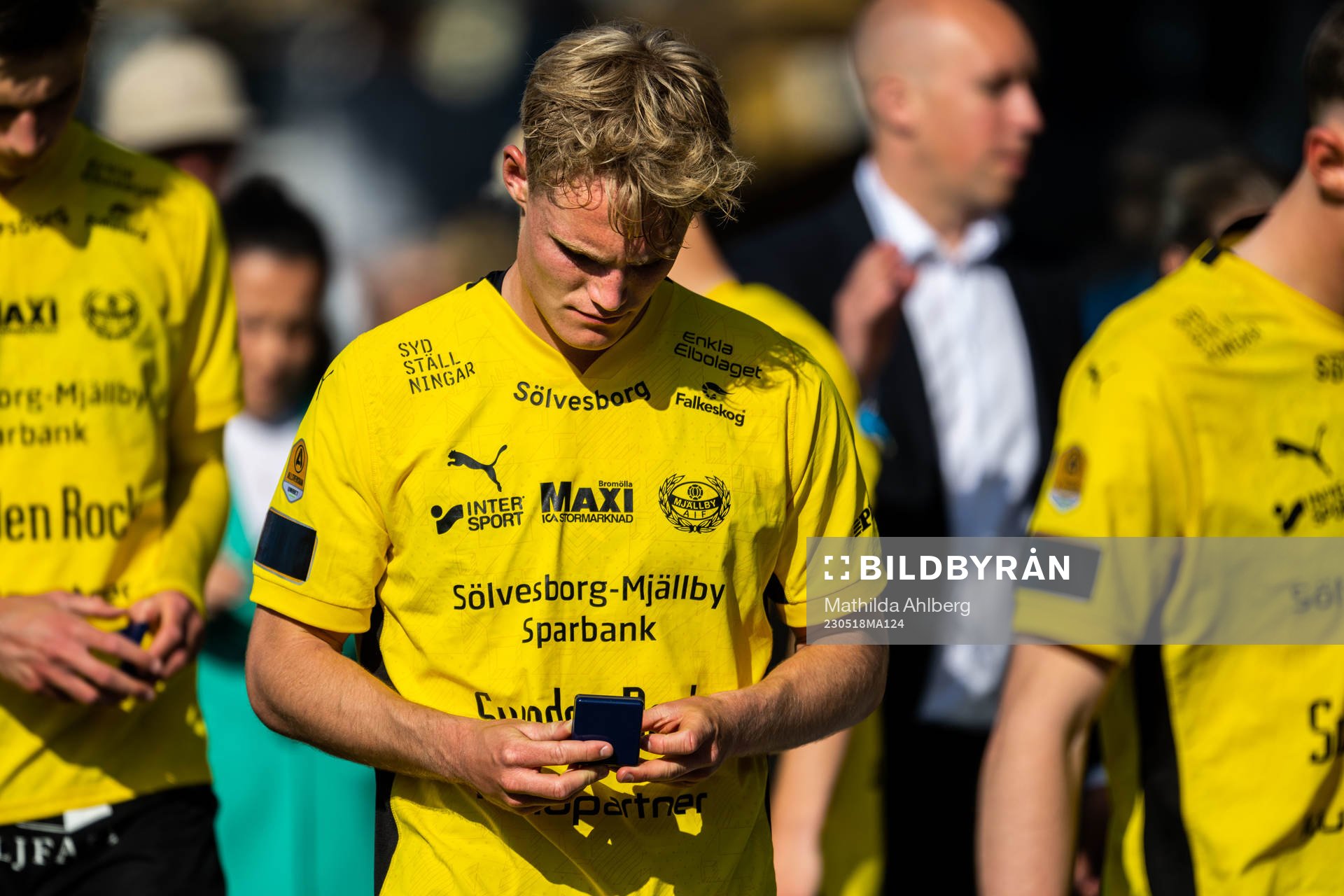 Mjällbys Max Fenger deppar