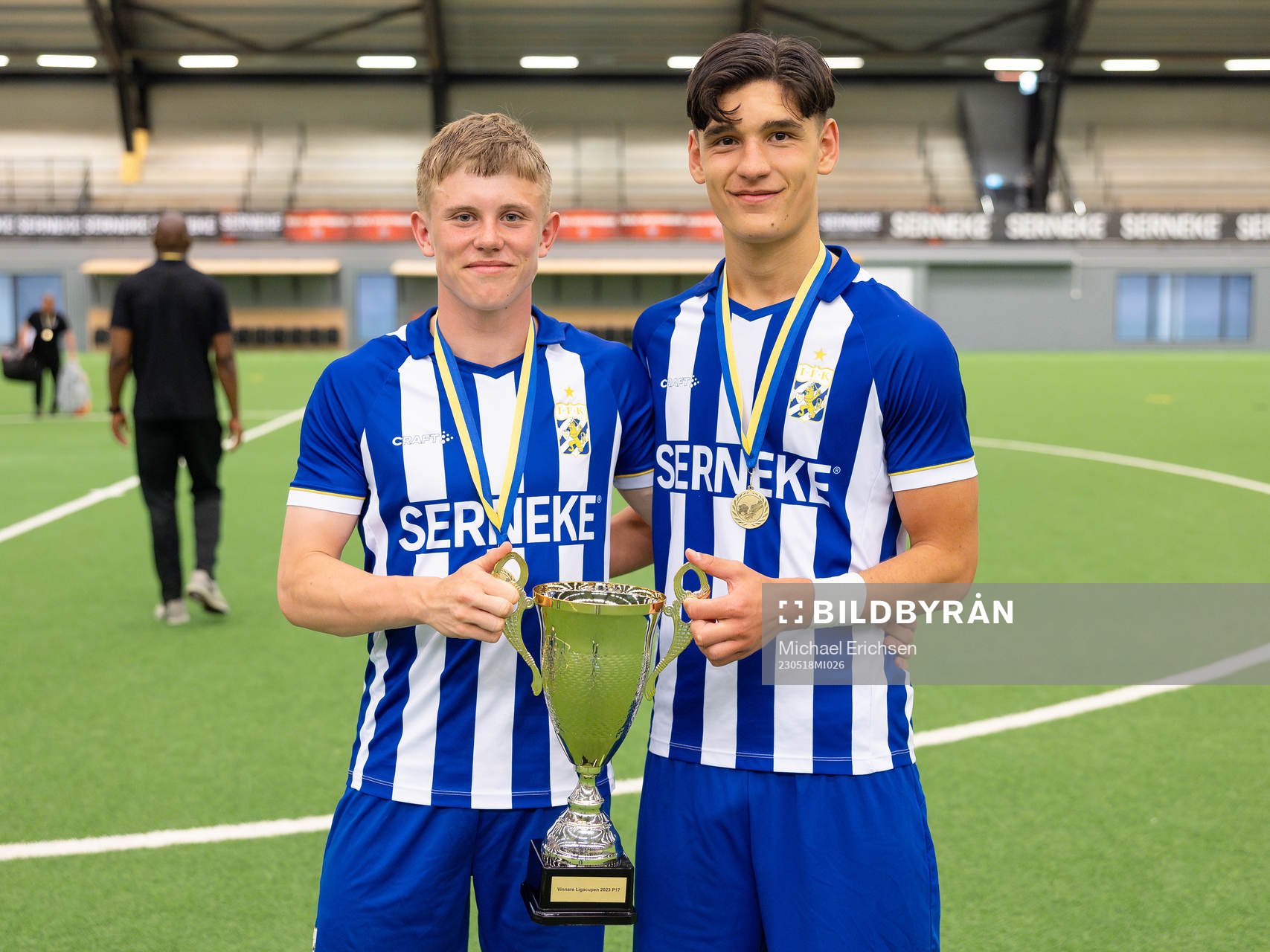 IFK Göteborgs Rasmus Nåfors Dahlin och Leon Dusi med