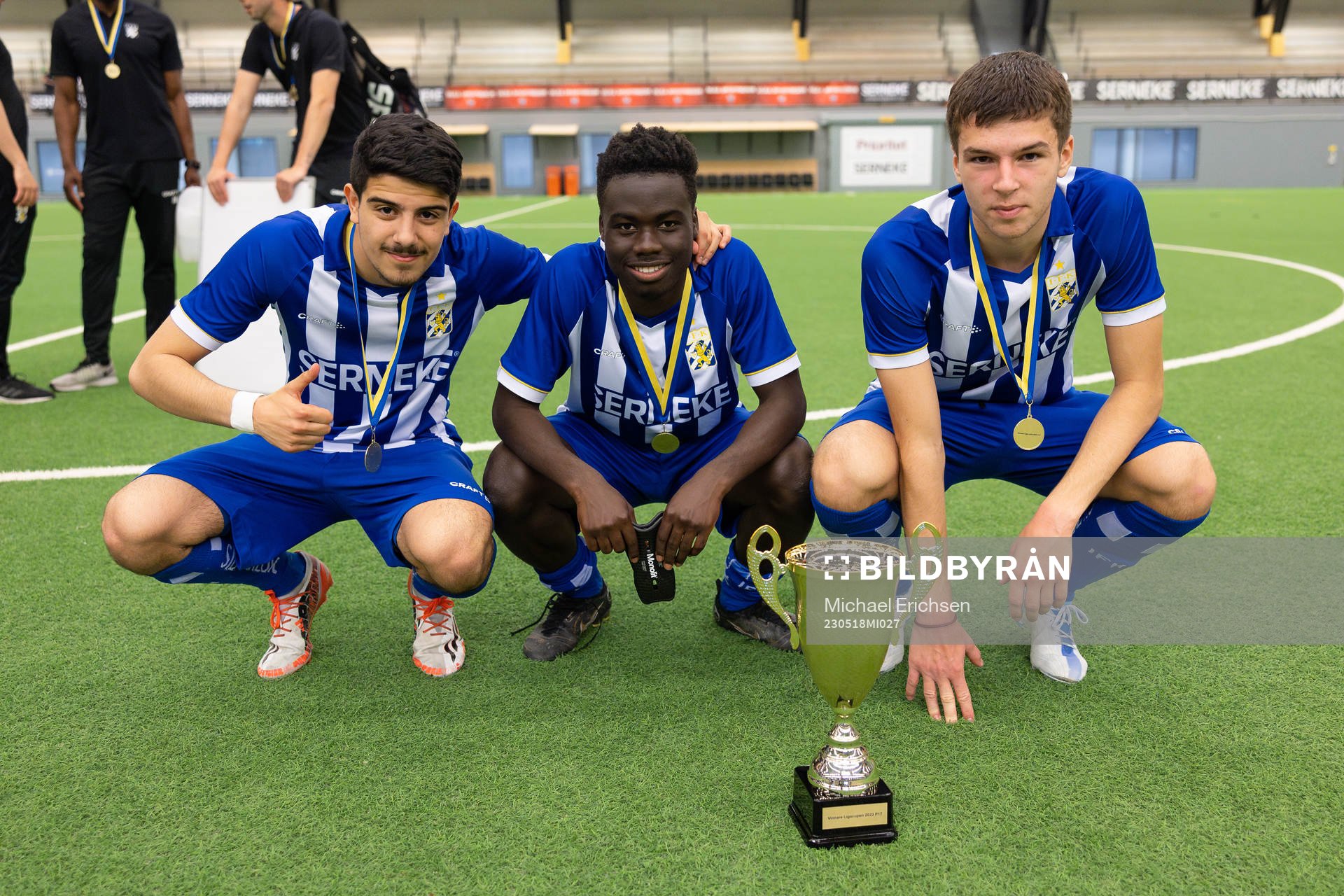 IFK Göteborgs Melvin Koliqi, Assolo Mohamed och Lion