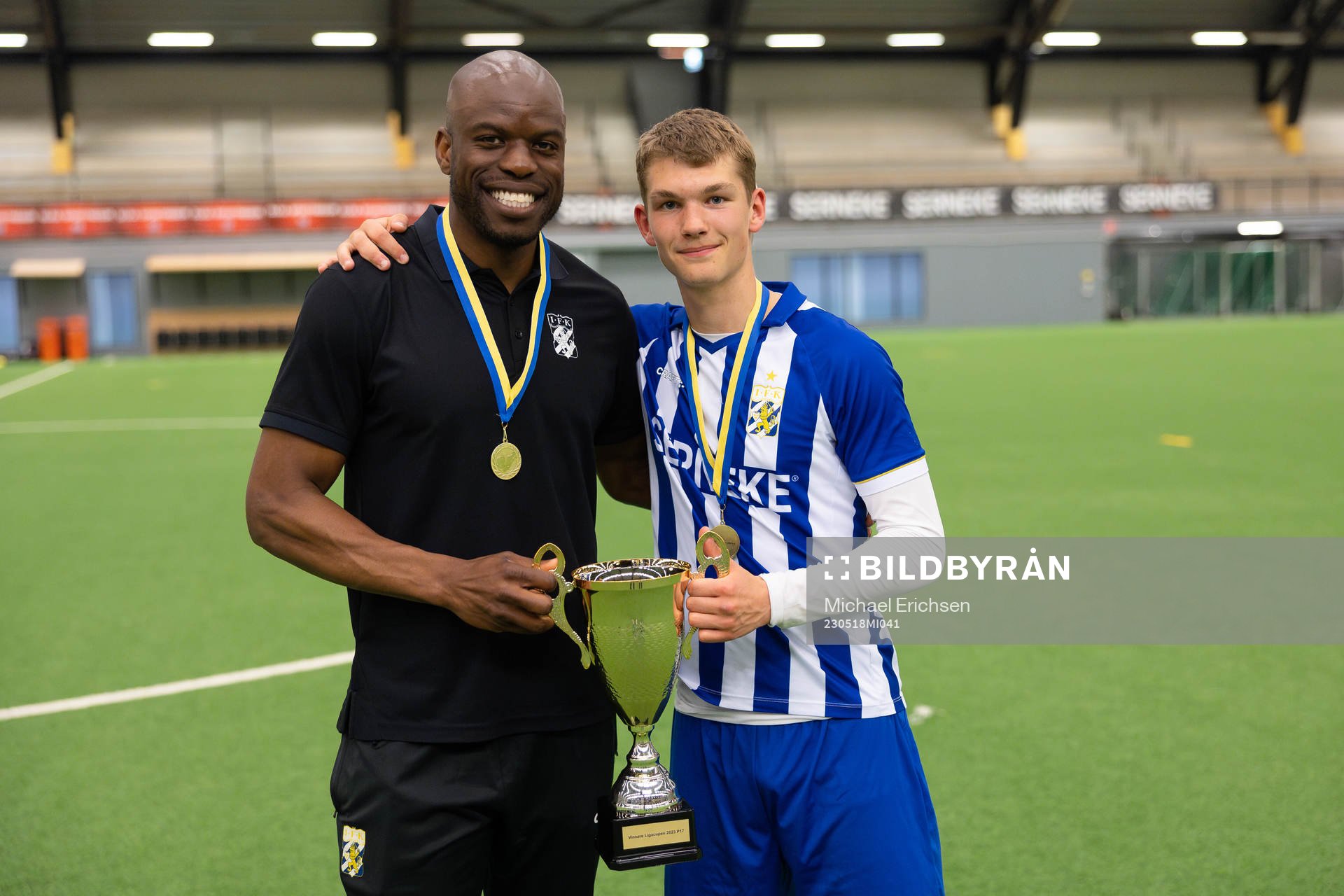 IFK Göteborgs assisterande tränaren Hakeem Araba och en