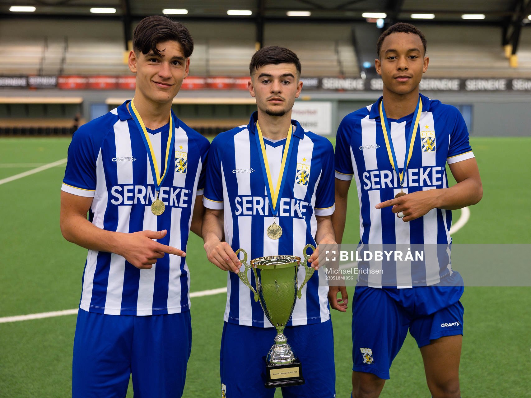 IFK Göteborgs Leon Dusi, Melvin Koliqi och Ben Magnusson