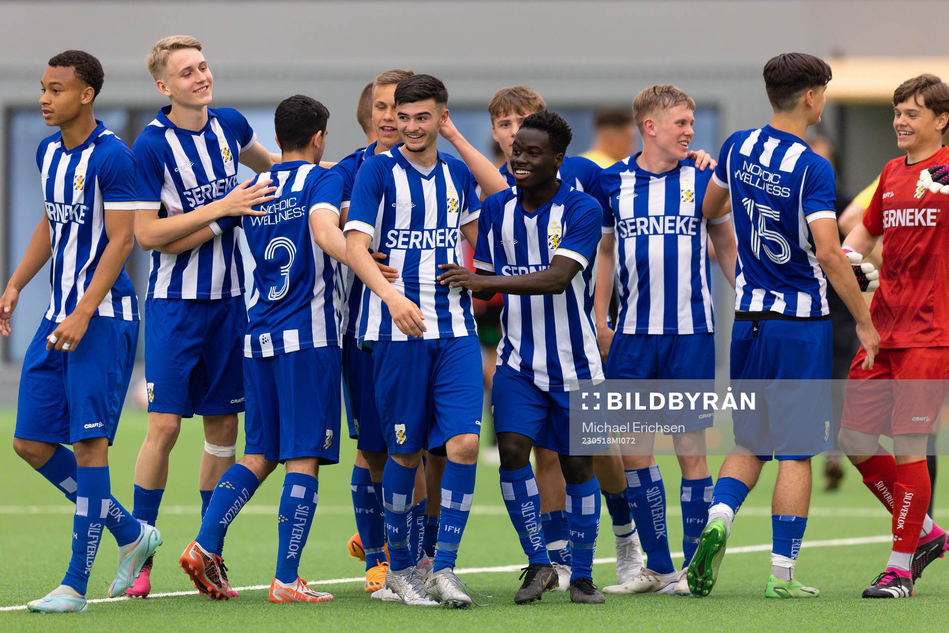IFK Göteborgs spelare jublar