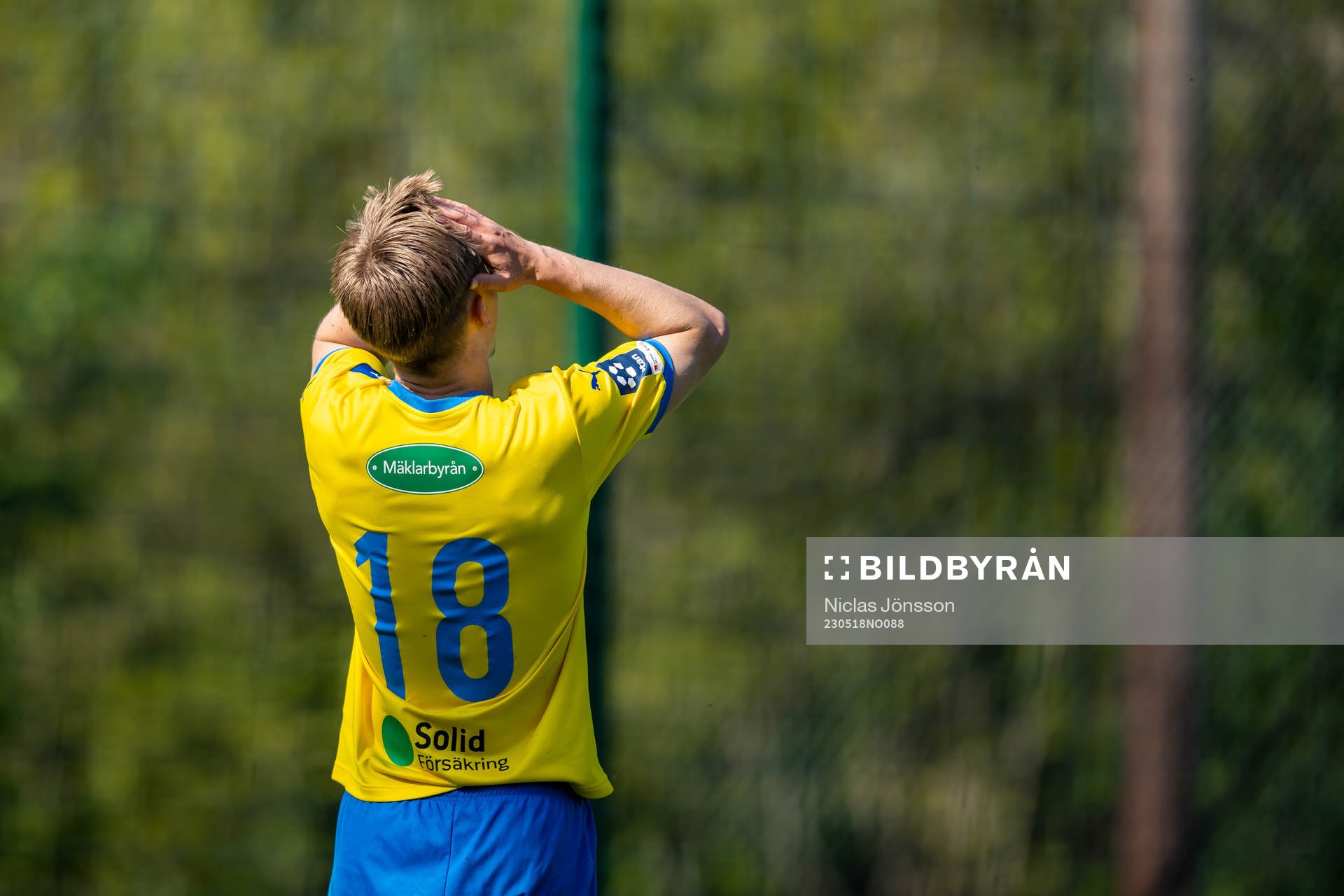 Eskilsminne IFs Hampus Stoltz deppar