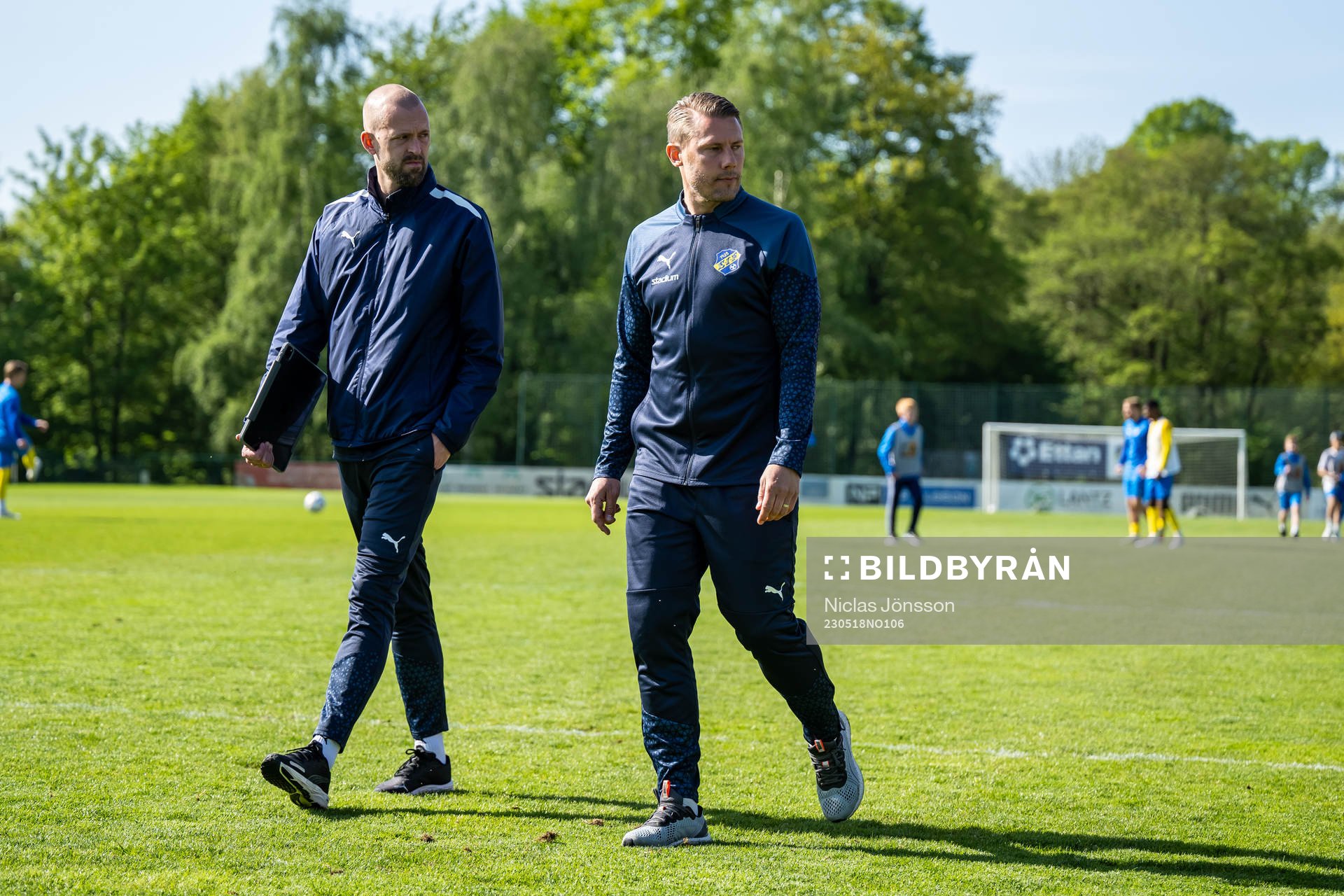 assisterande tränare Anders Schönberg och tränare Patrik