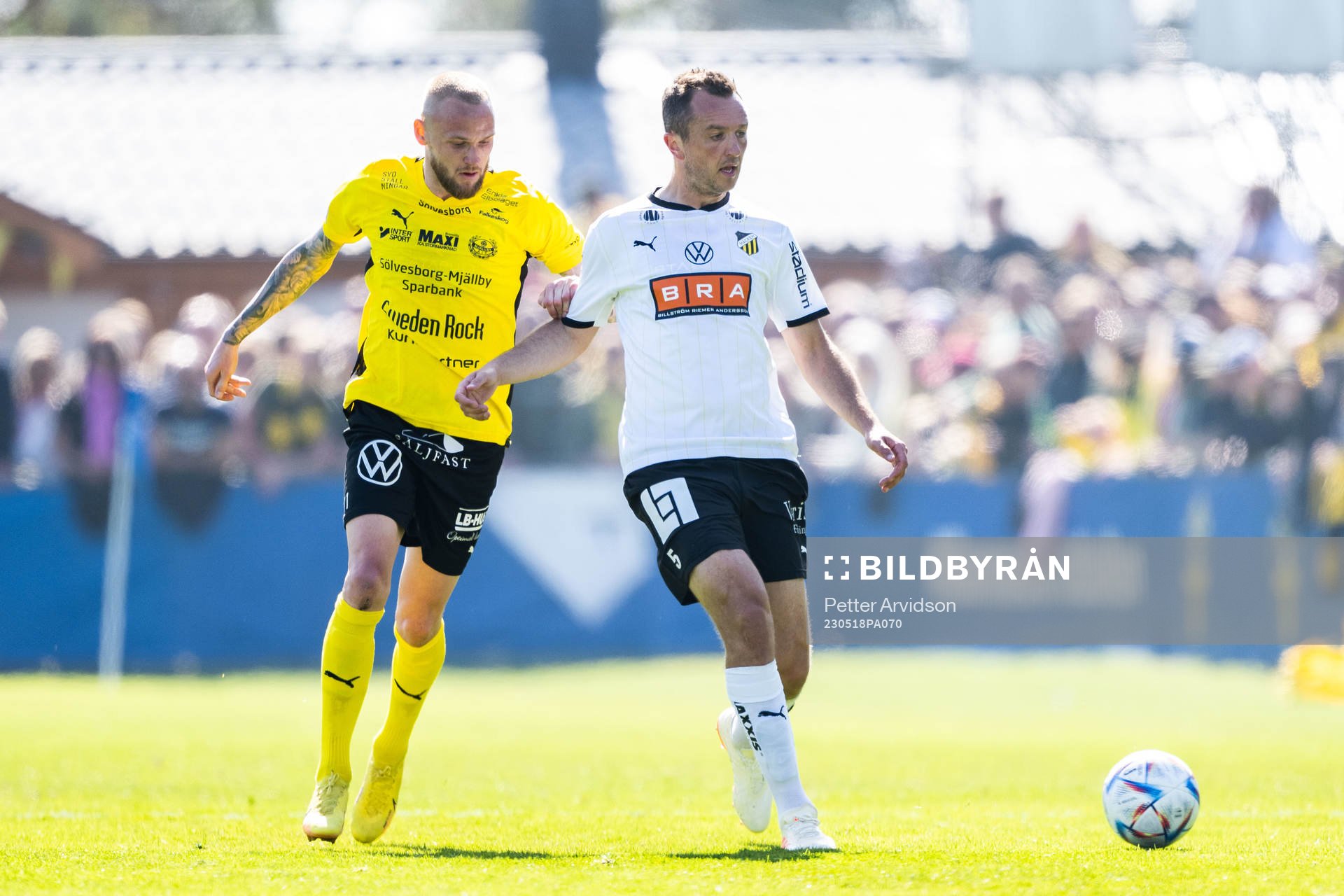 Mjällbys Adam Ståhl och Häckens Even Hovland