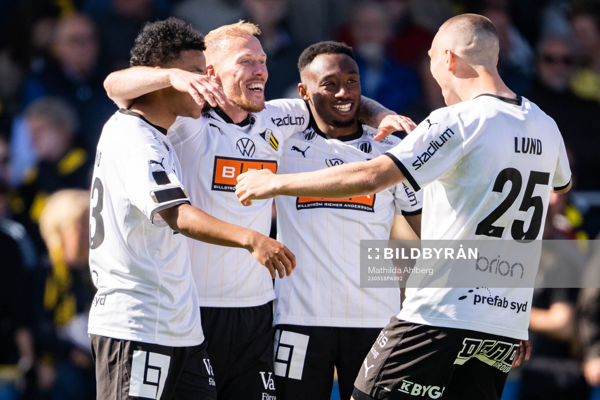 Häckens Mikkel Rygaard Jensen jublar