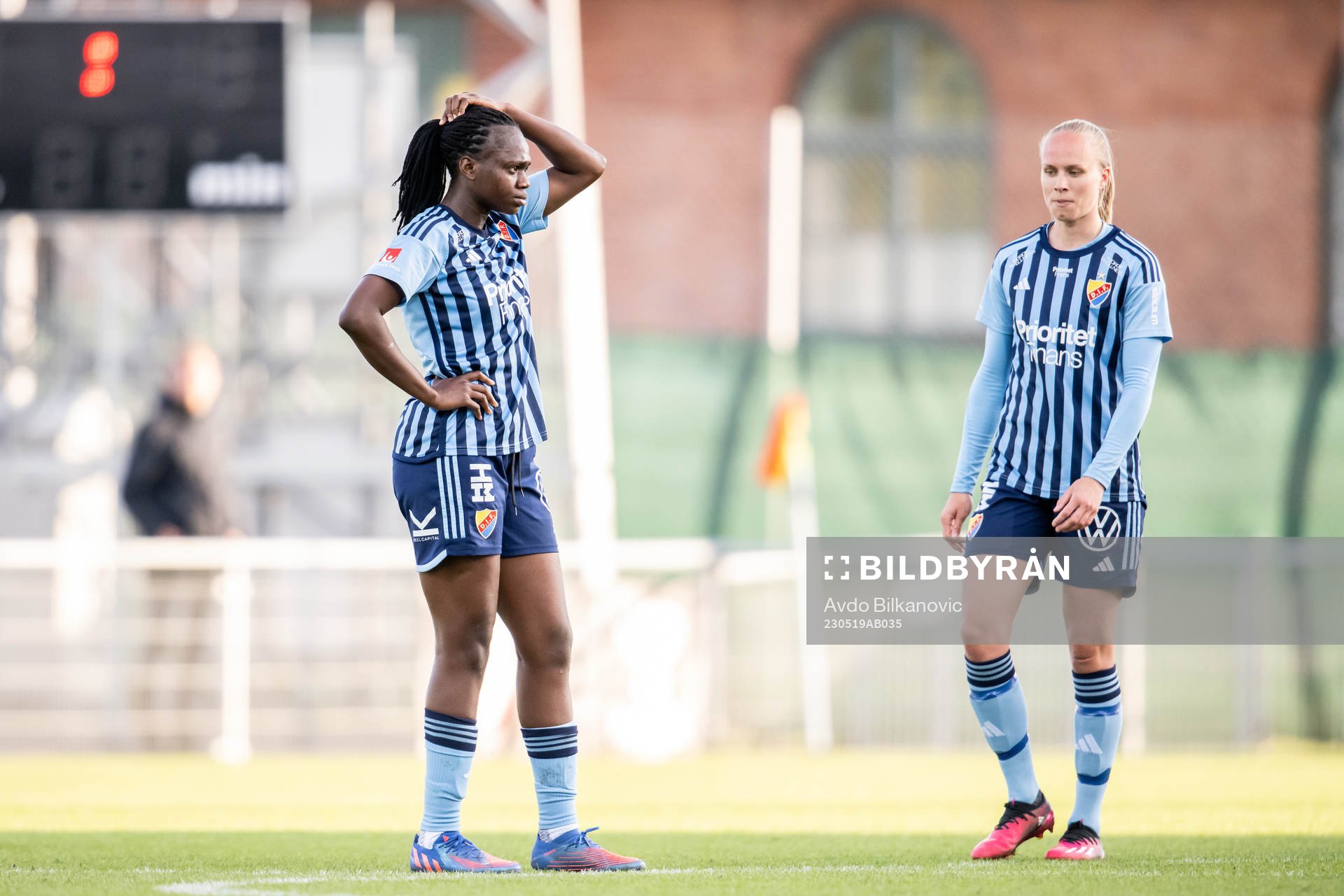 Djurgårdens Flavine Mawete Musolo deppar