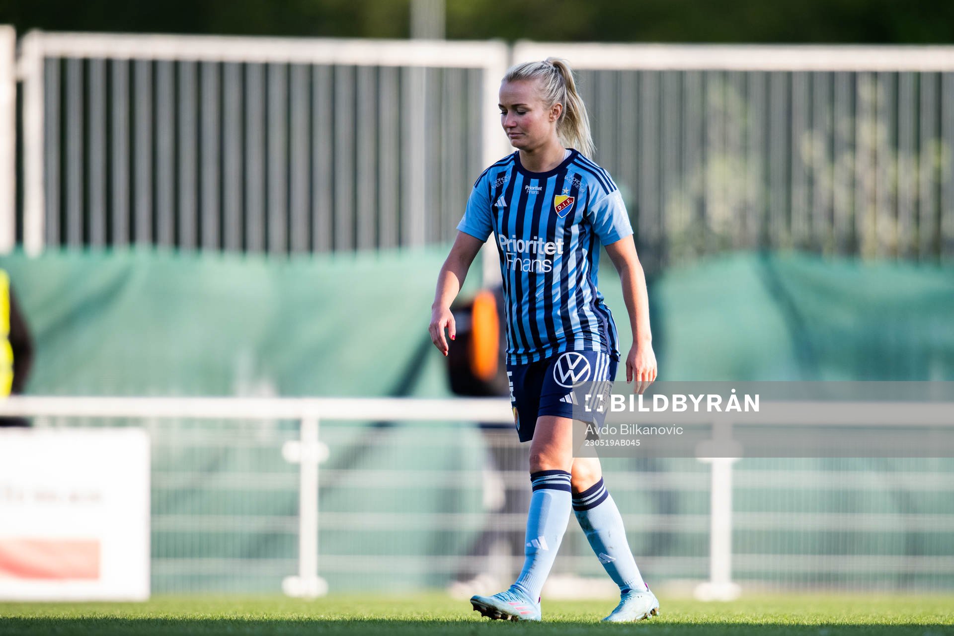 Djurgårdens Tove Almqvist deppar