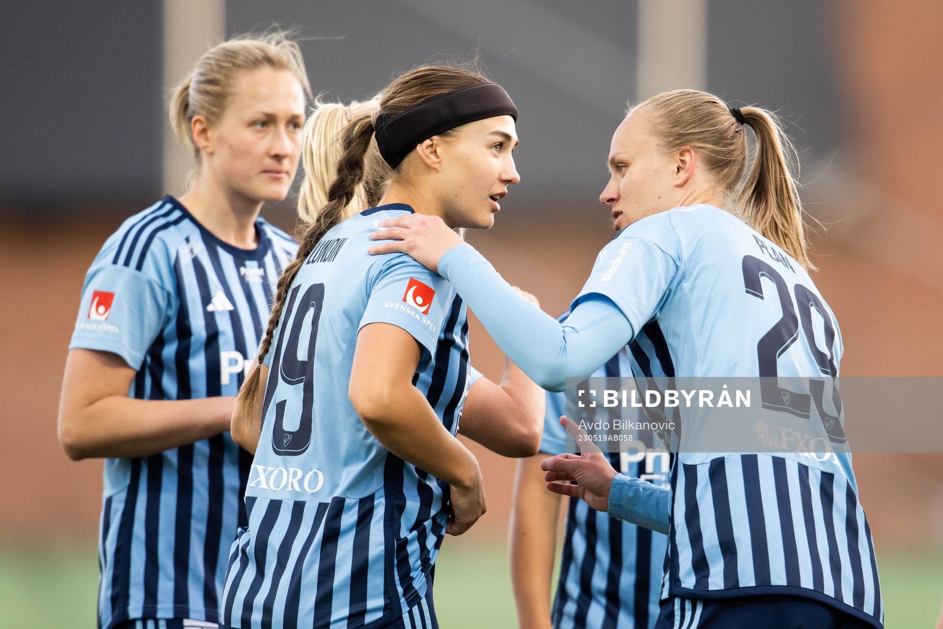 Djurgårdens Lova Lundin och Matilda Plan
