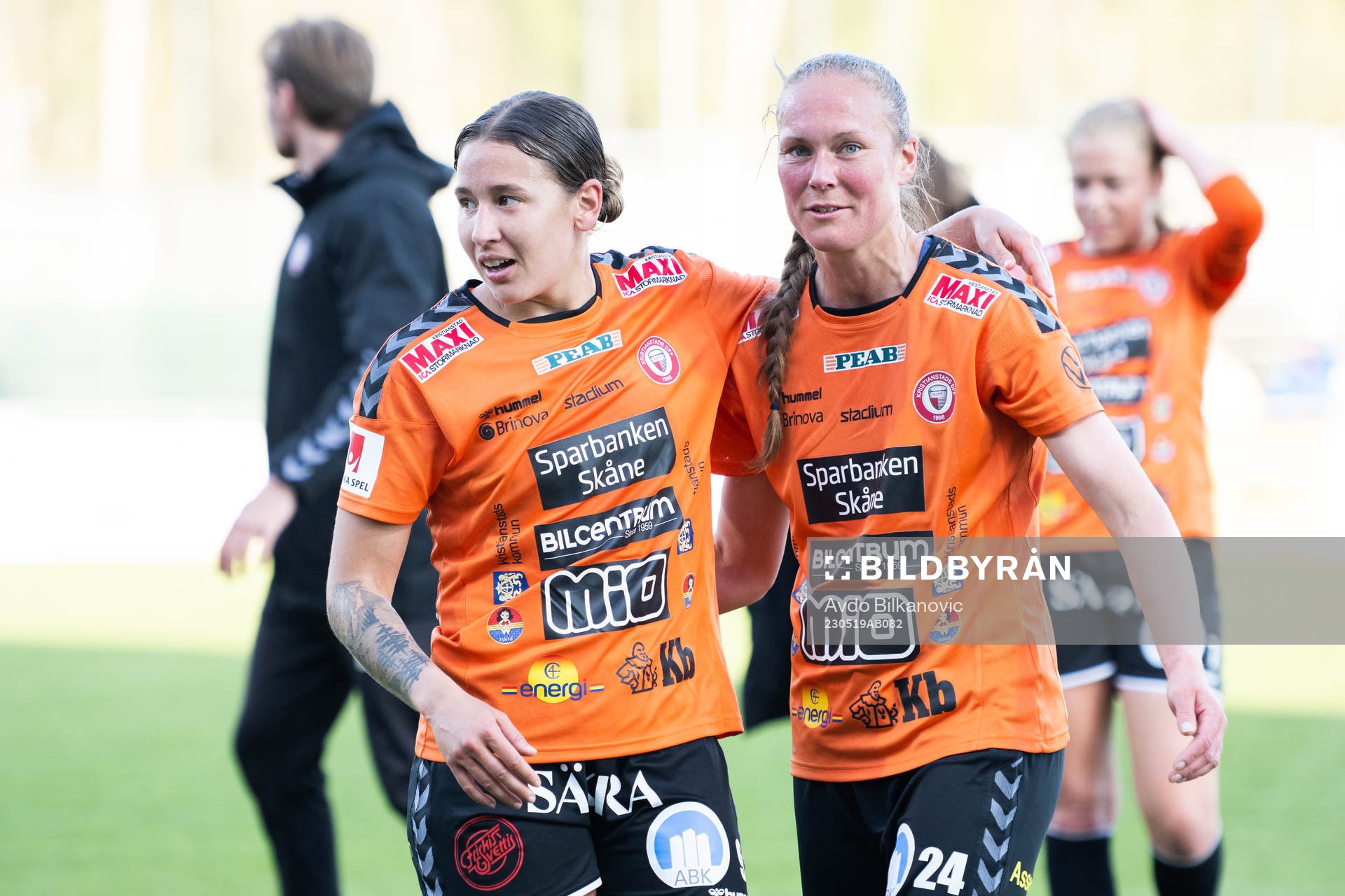 Kristianstads Tabitha Michelle Tindell och Therese Ivarsson