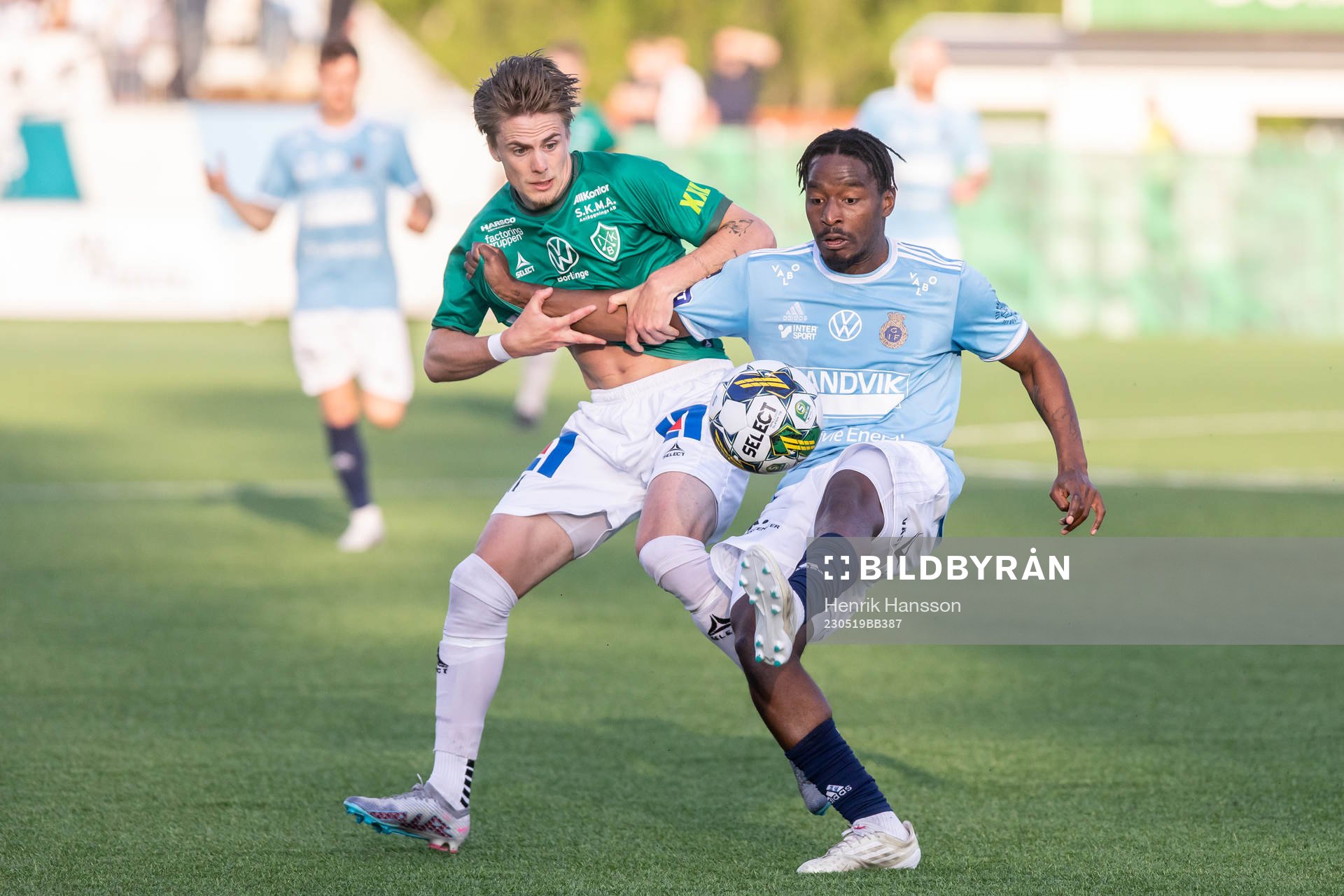 Brages Johan Arvidsson och Gefles York Rafael