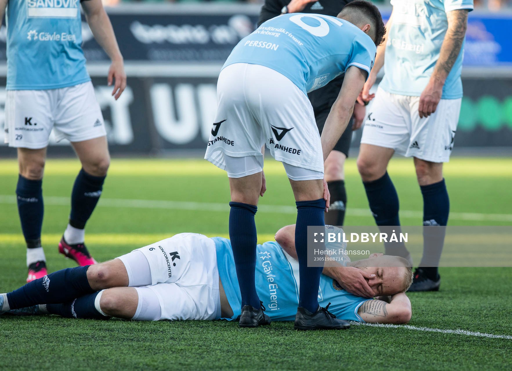 Gefles Oscar Lundin har ont