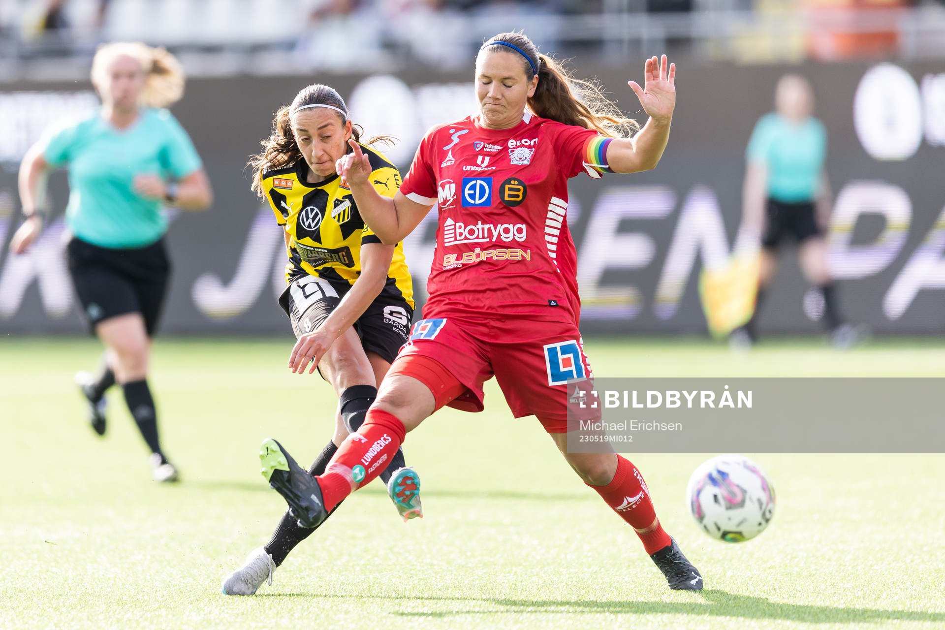 Häckens Rusul Rosa Kafaji och Linköpings Emma Lennartsson