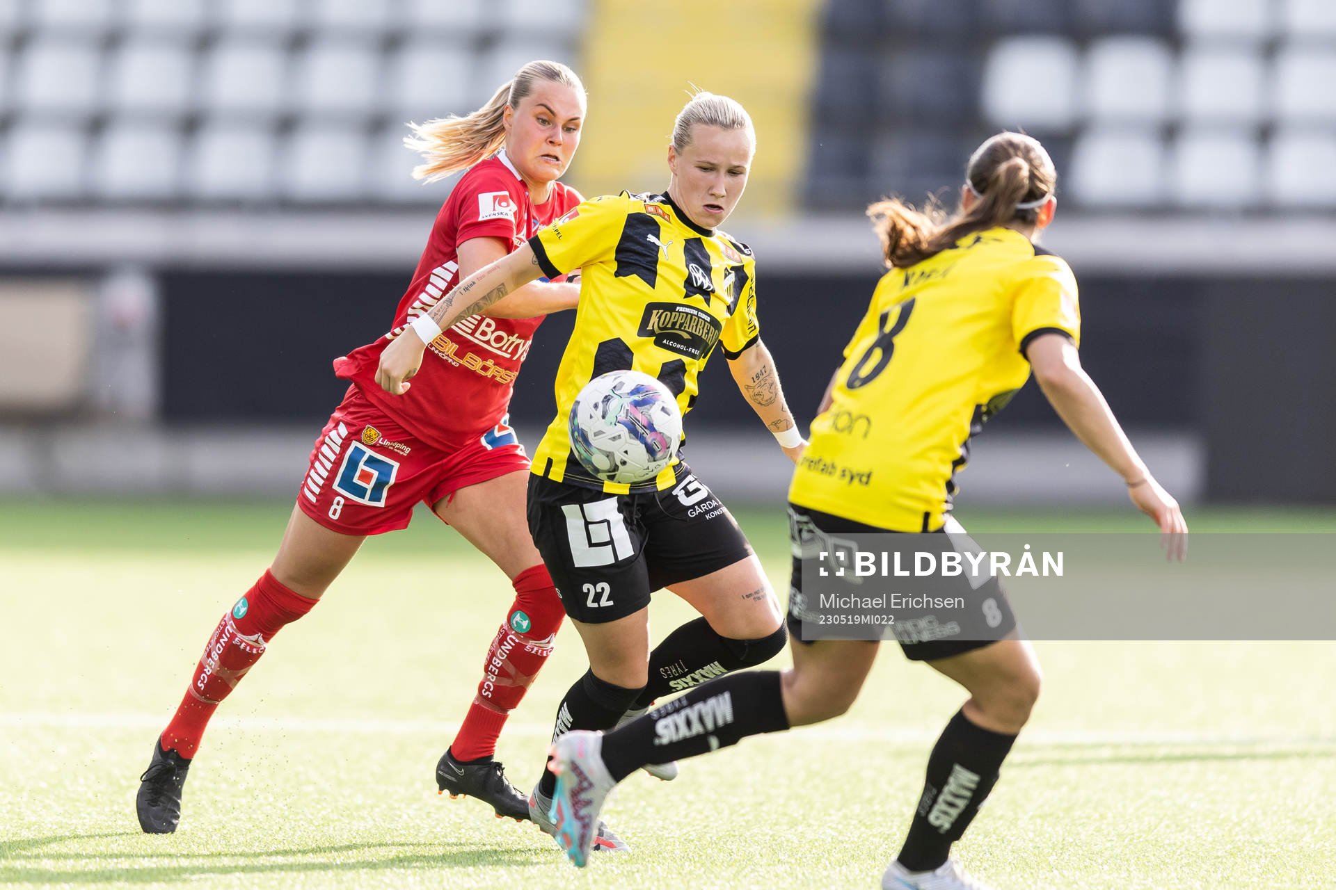 Linköpings Johanna Svedberg och Häckens Marika Bergman