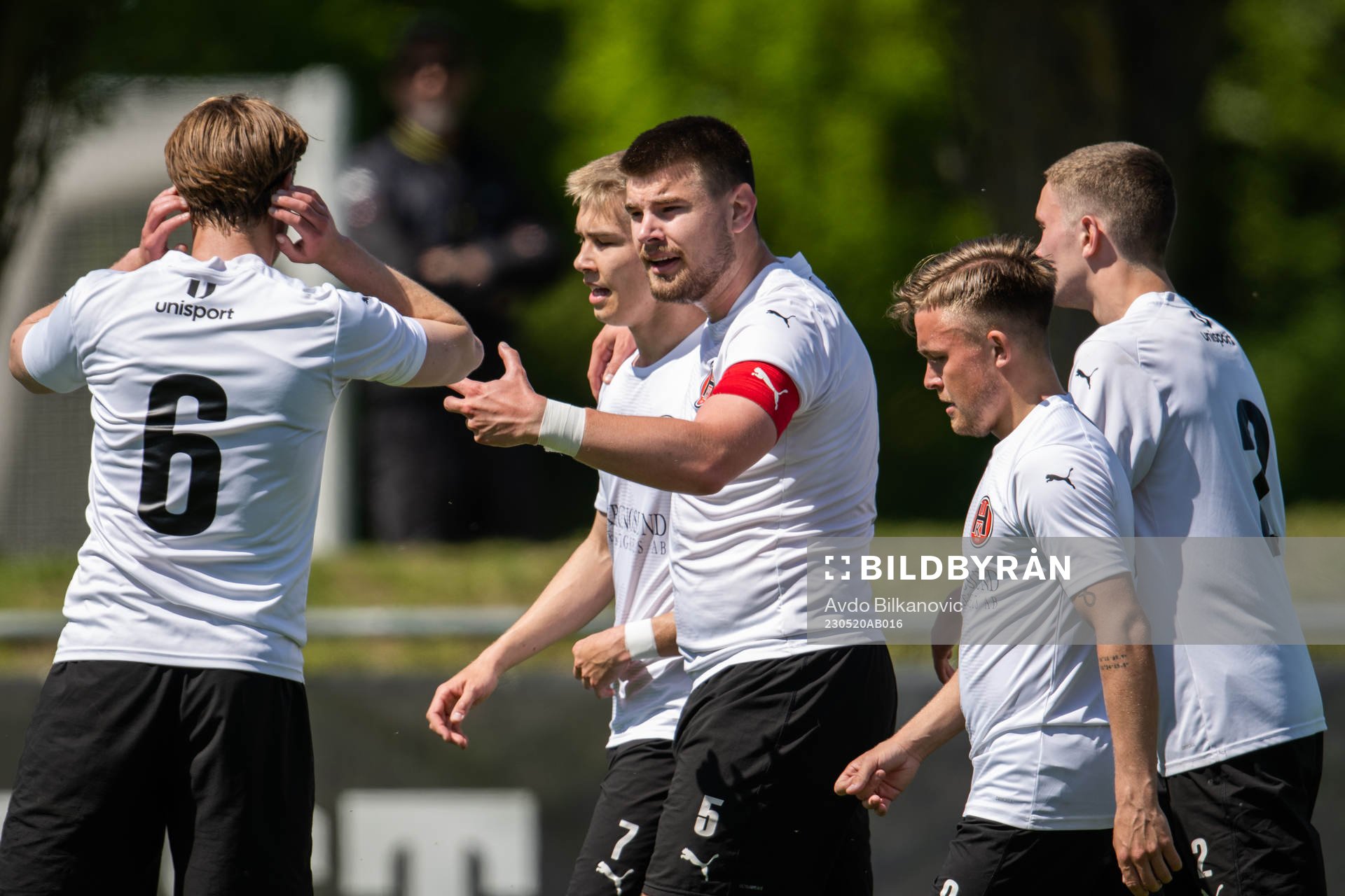 Hittarp IKs spelare jubel