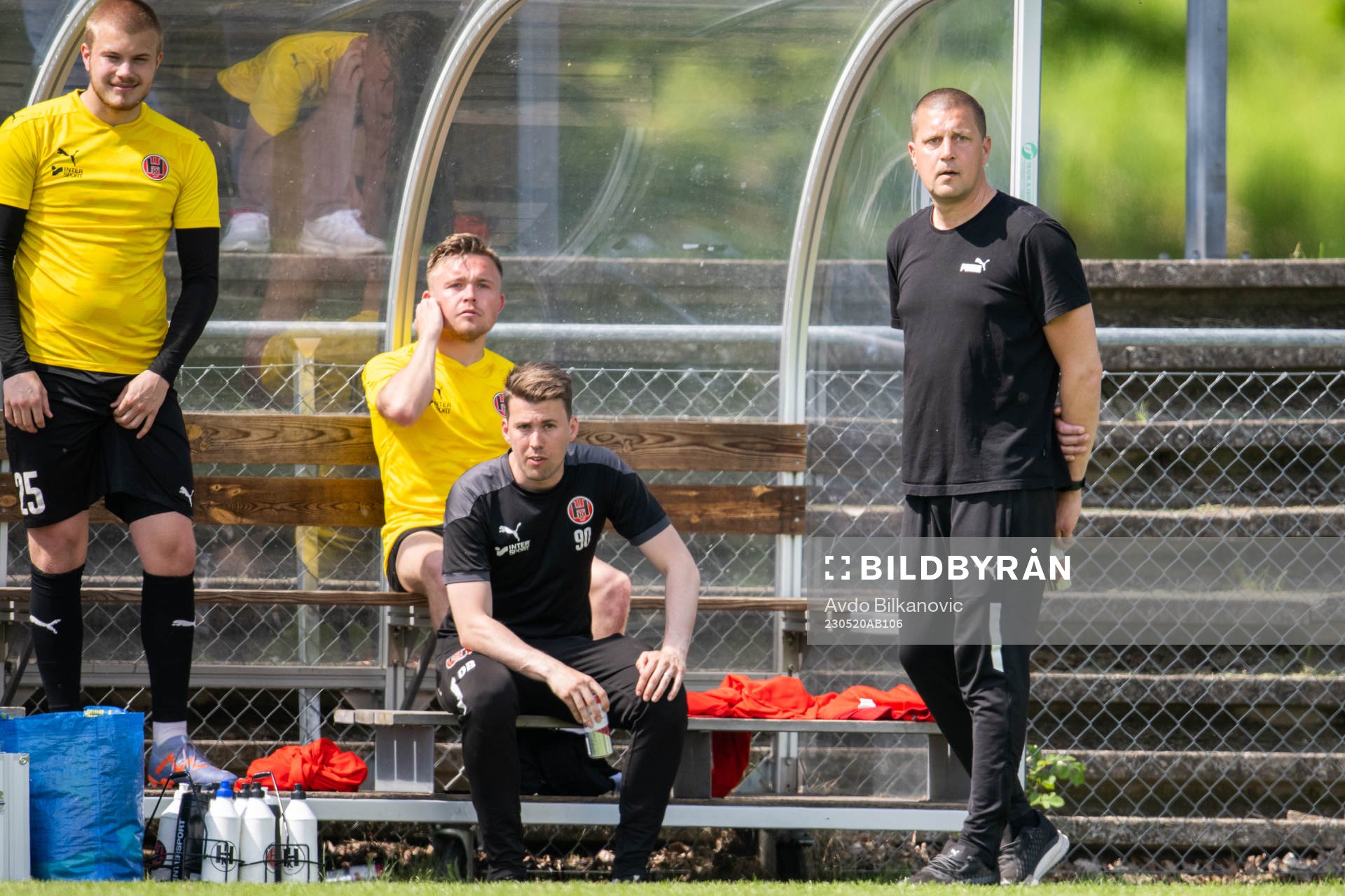 Hittarp IKs tränare Mikael Wickander och assisterande