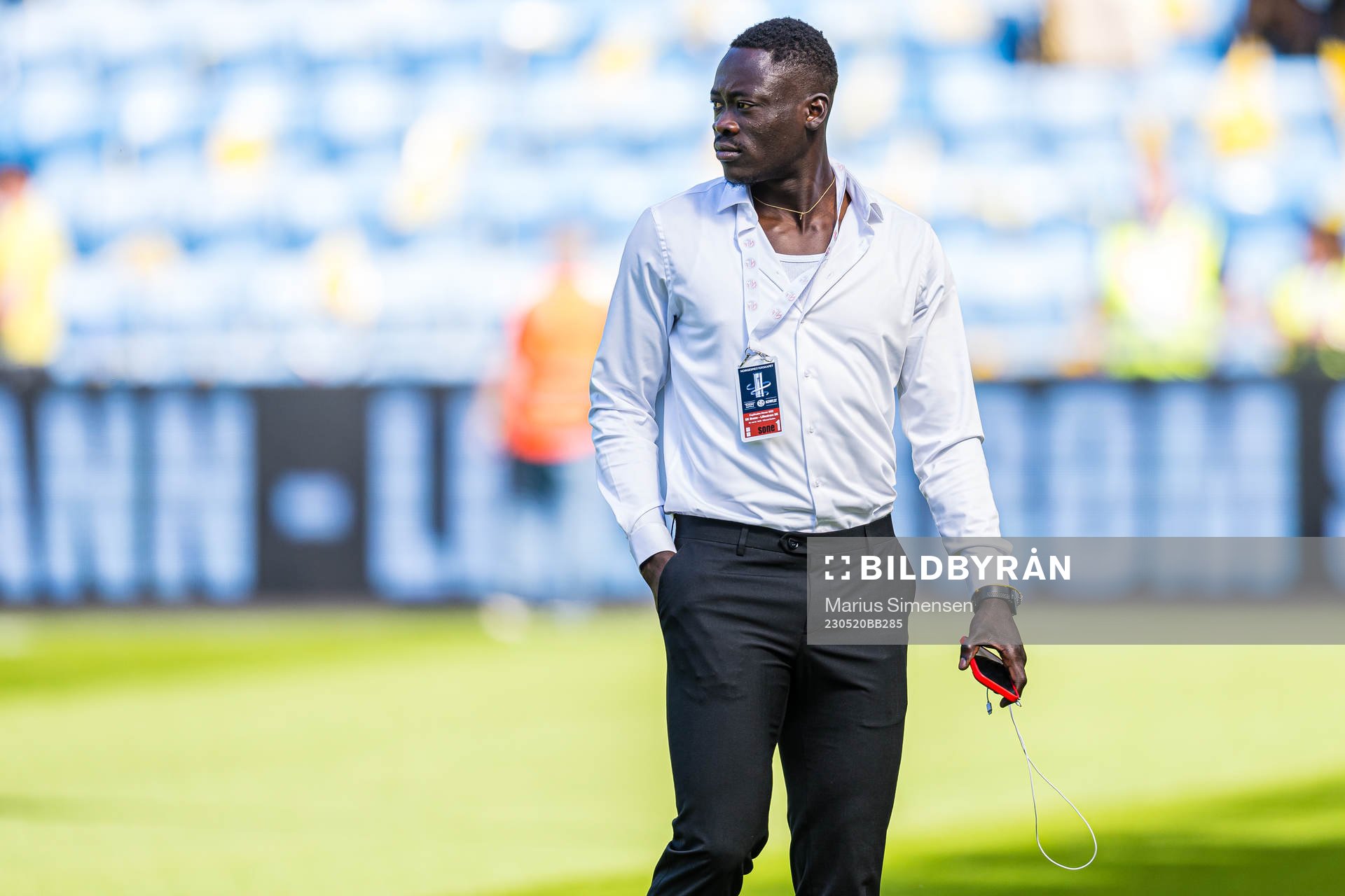 Akor Adams of Lillestrøm arrives
