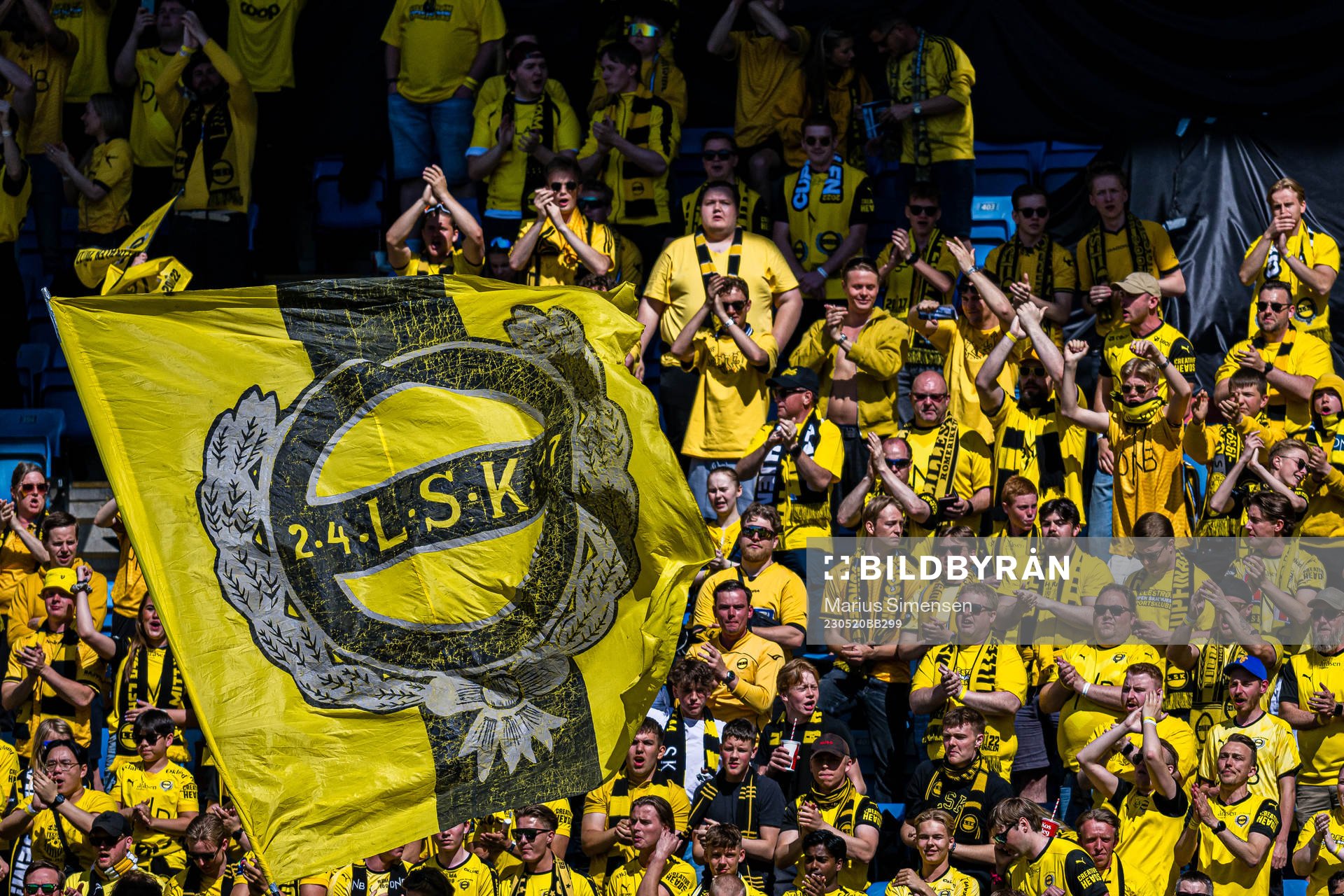 Spectators in the stands